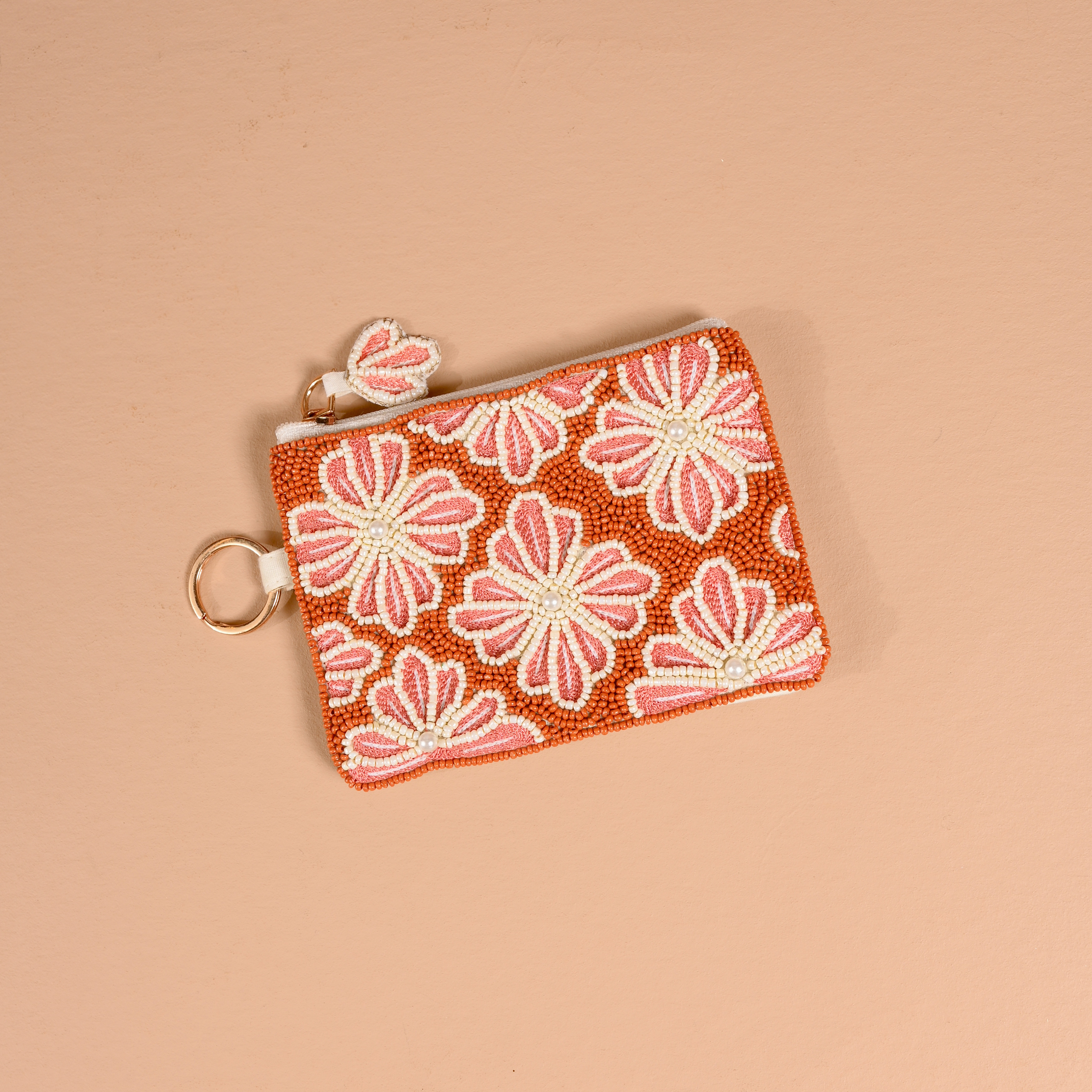 Picture of Handcrafted Beaded Pouch-Sienna Spice