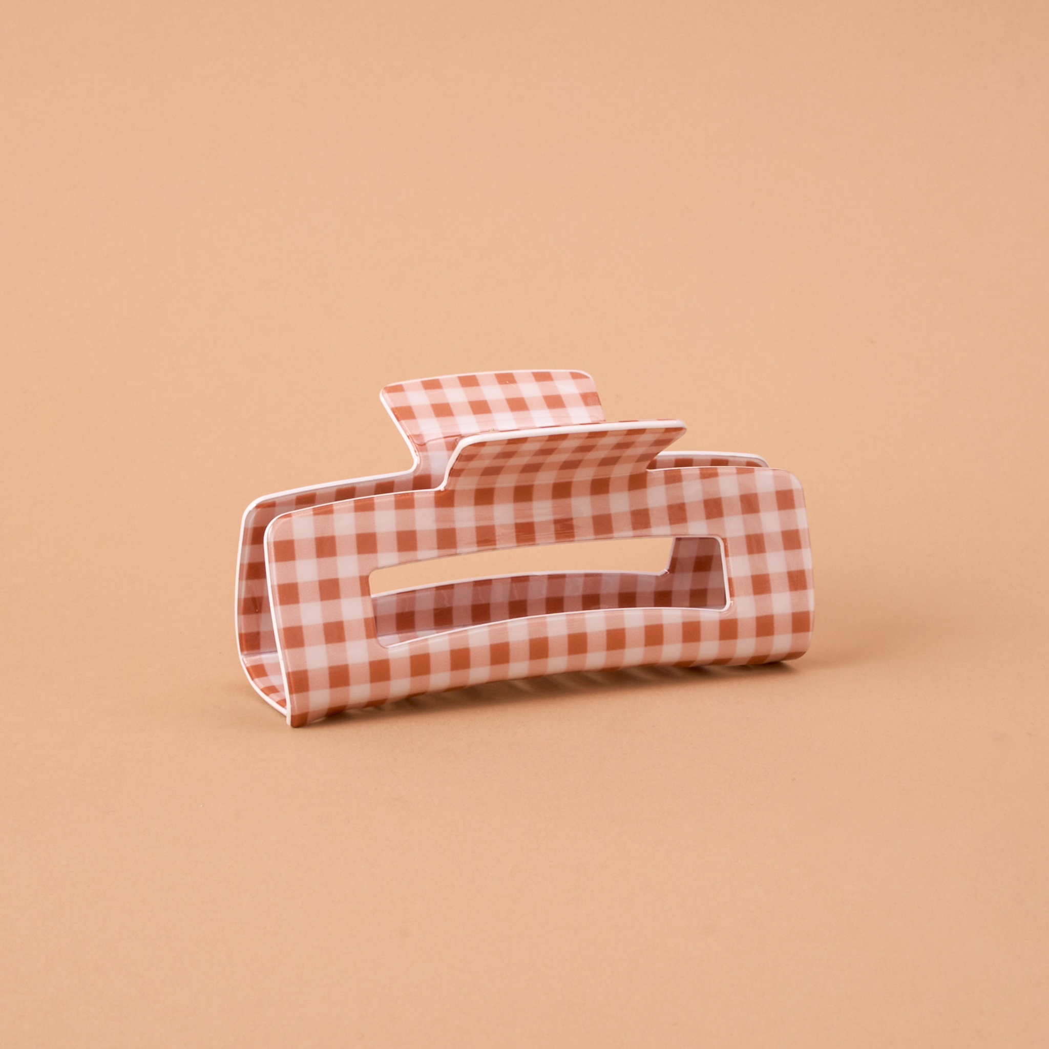 Picture of Claw Clip-Maple Gingham