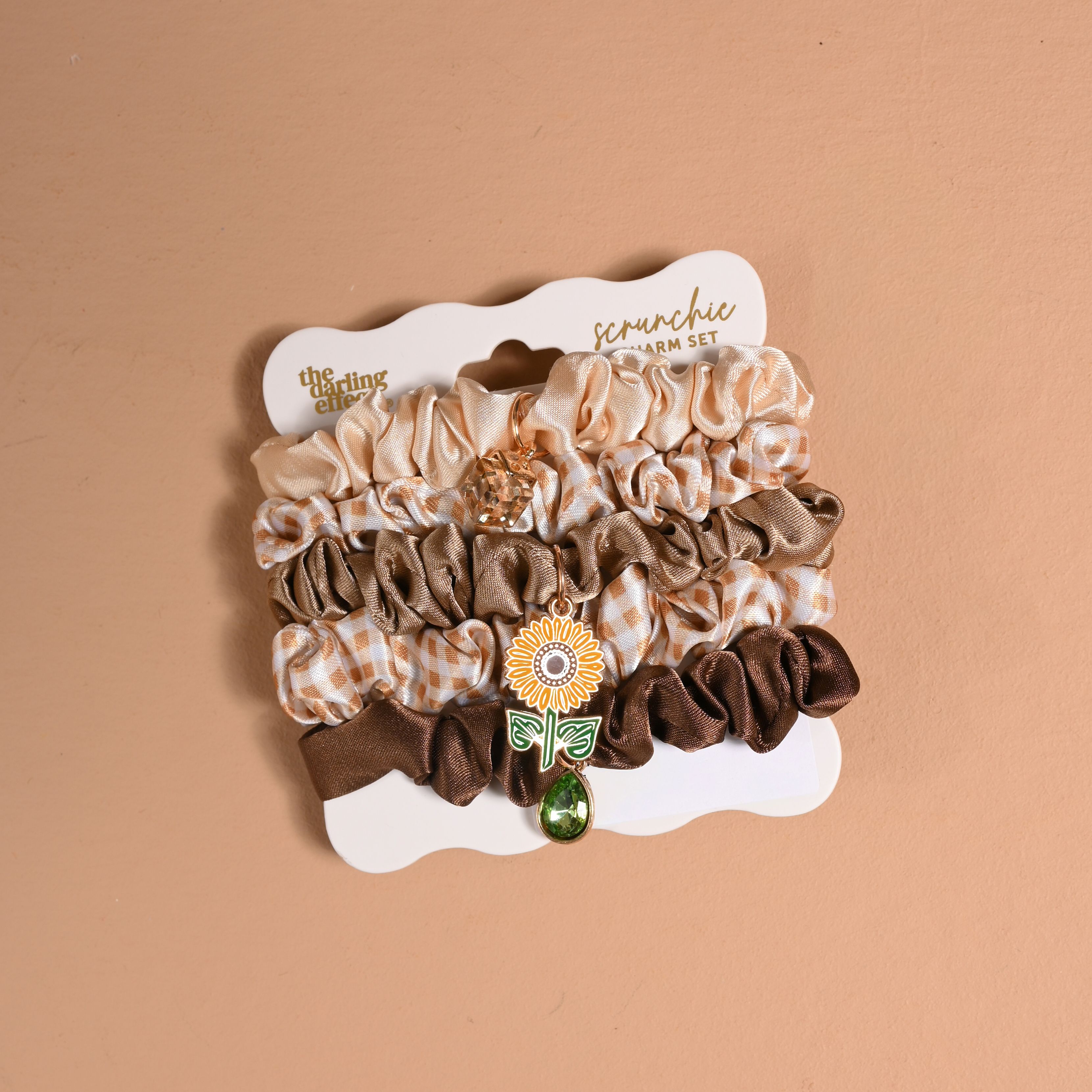Picture of Scrunchie Charm Set-Maple Gingham