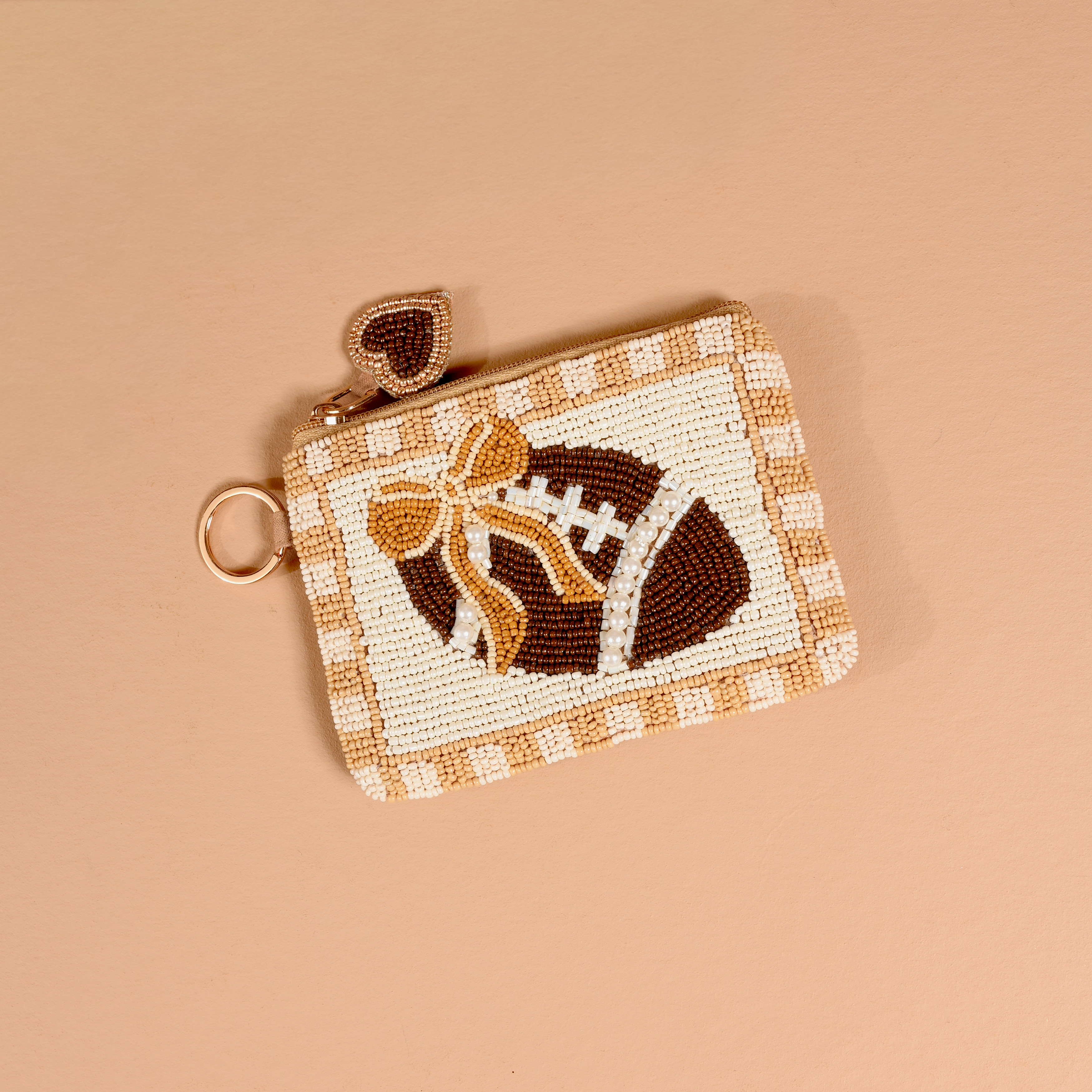 Picture of Handcrafted Beaded Pouch-Fab Football