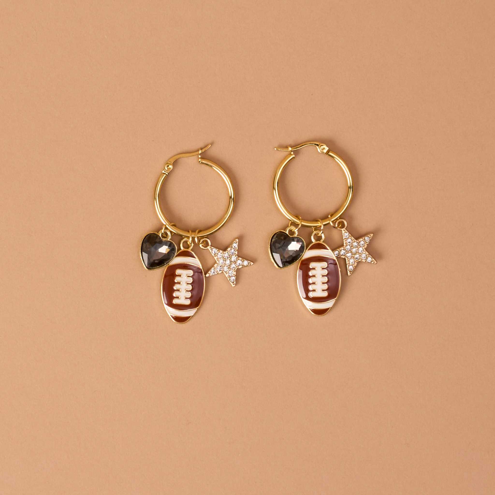 Picture of Signature Hoop Earrings-Gameday Glitz