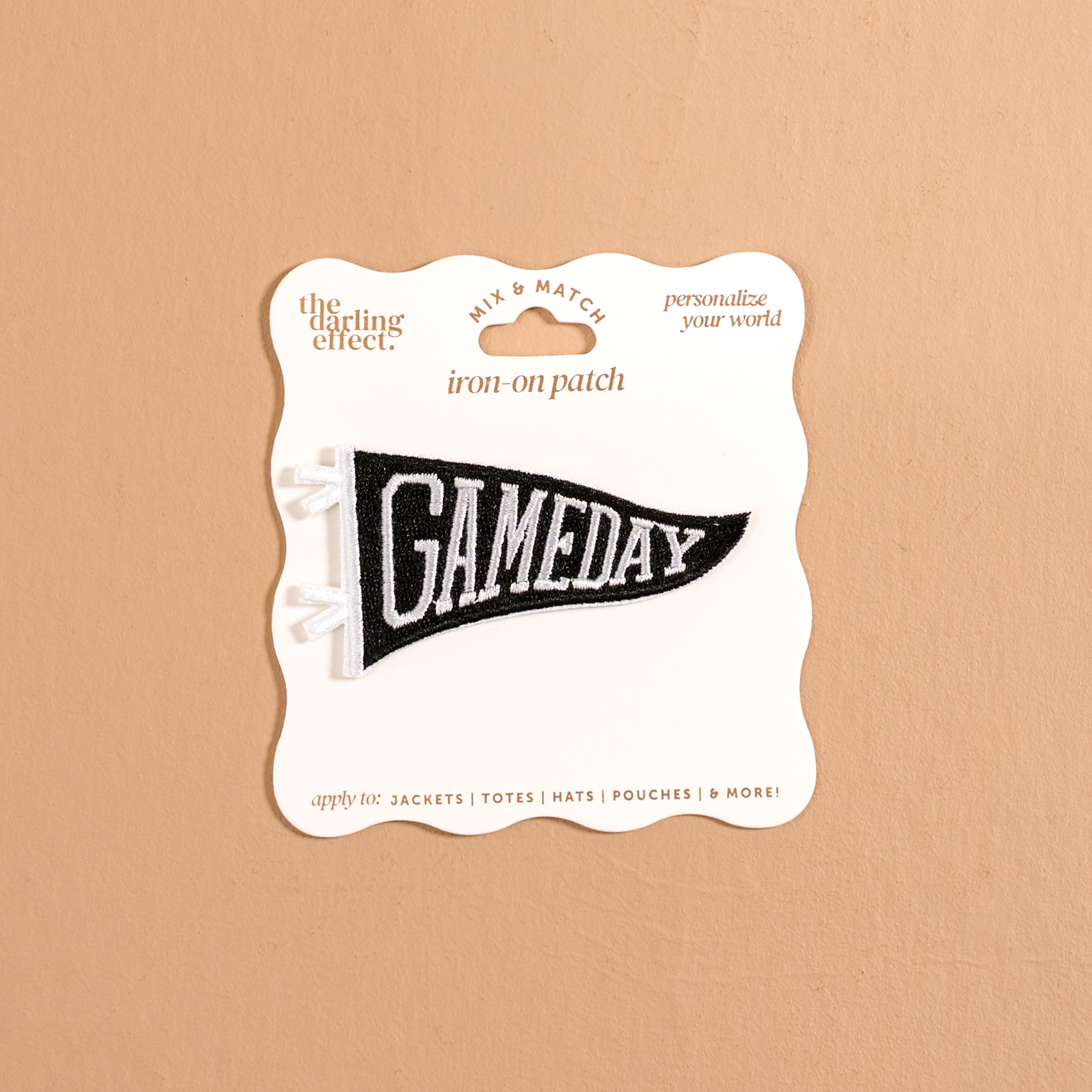 Picture of Mix & Match Iron-On Patch-Gameday Black
