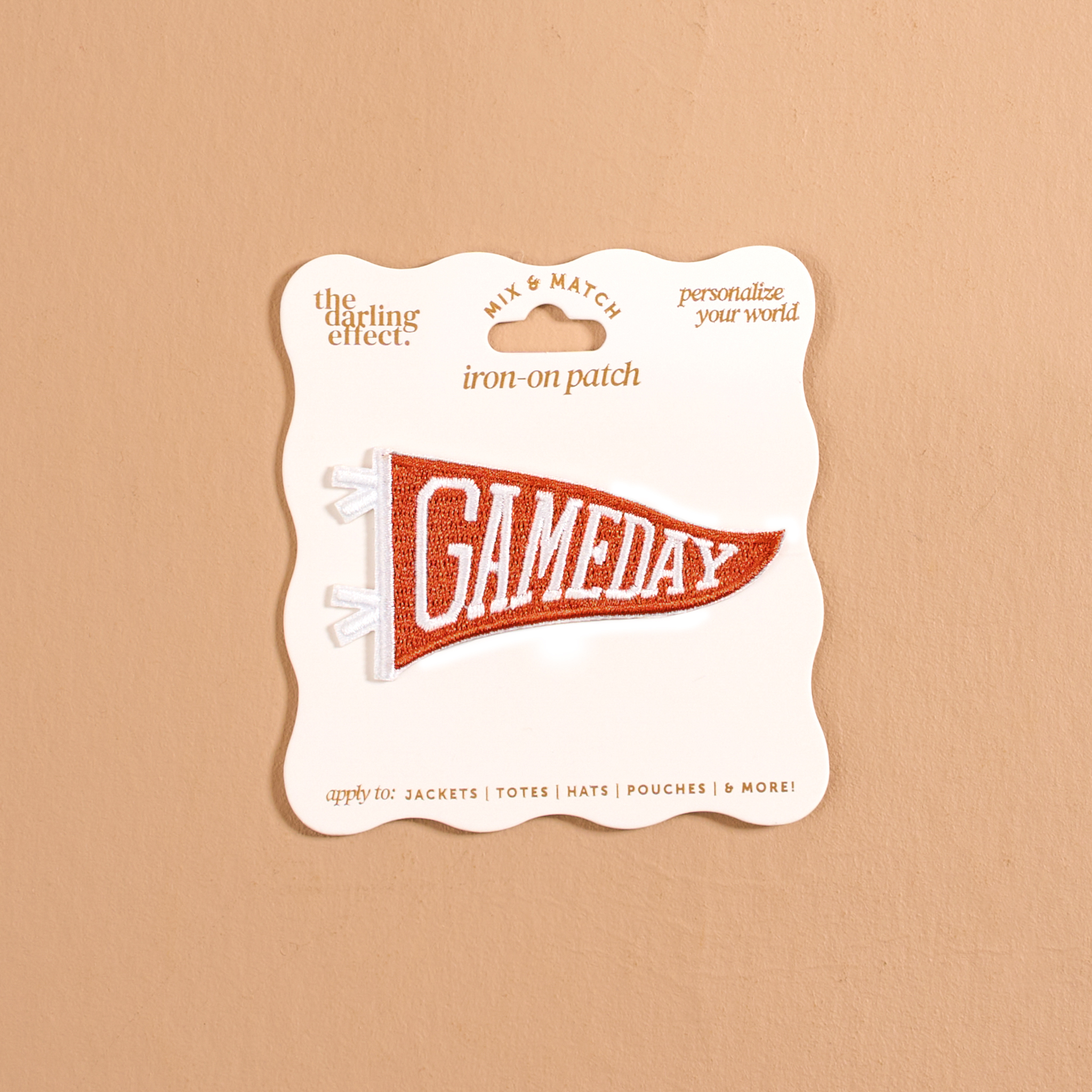 Picture of Mix & Match Iron-On Patch-Gameday Orange