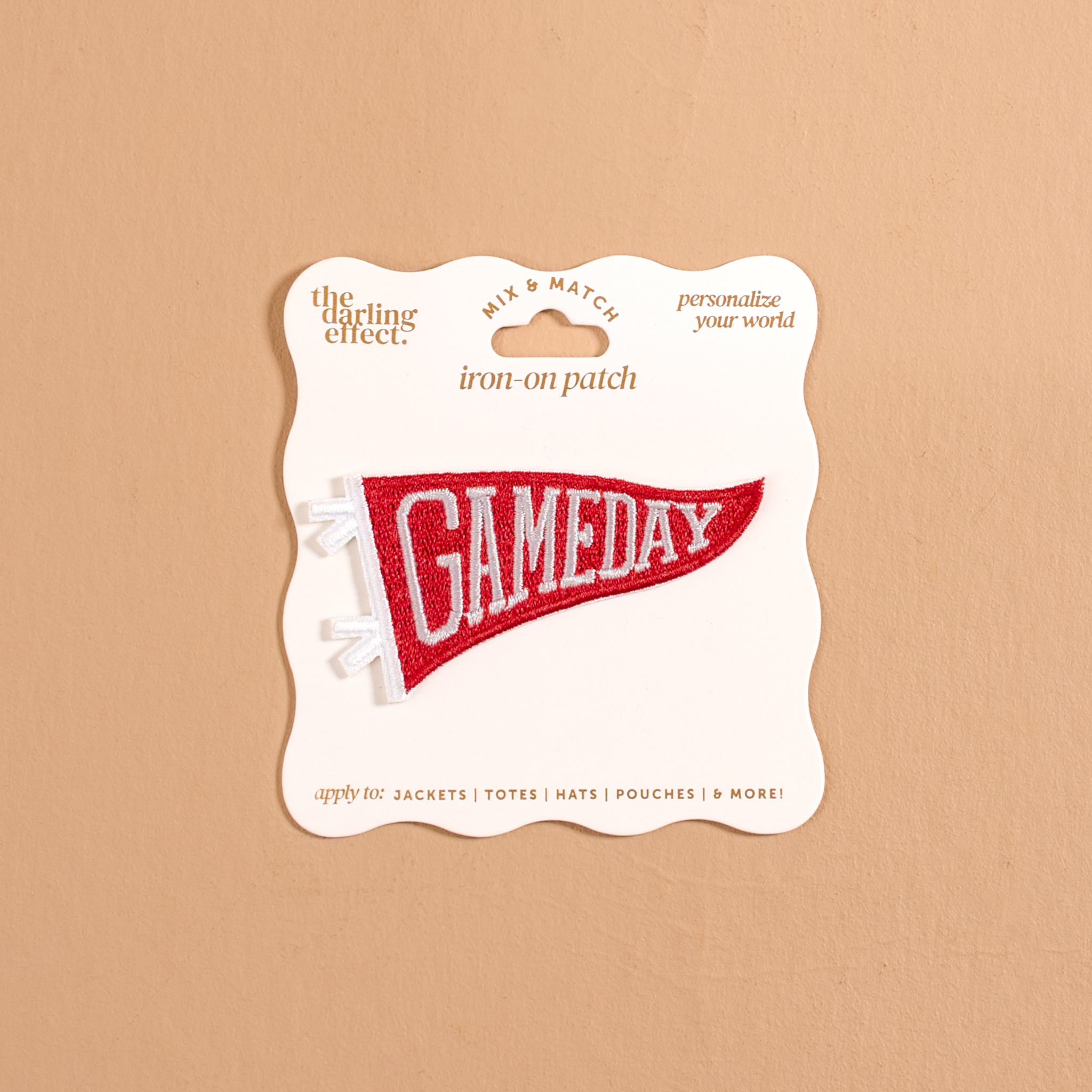 Picture of Mix & Match Iron-On Patch-Gameday Red