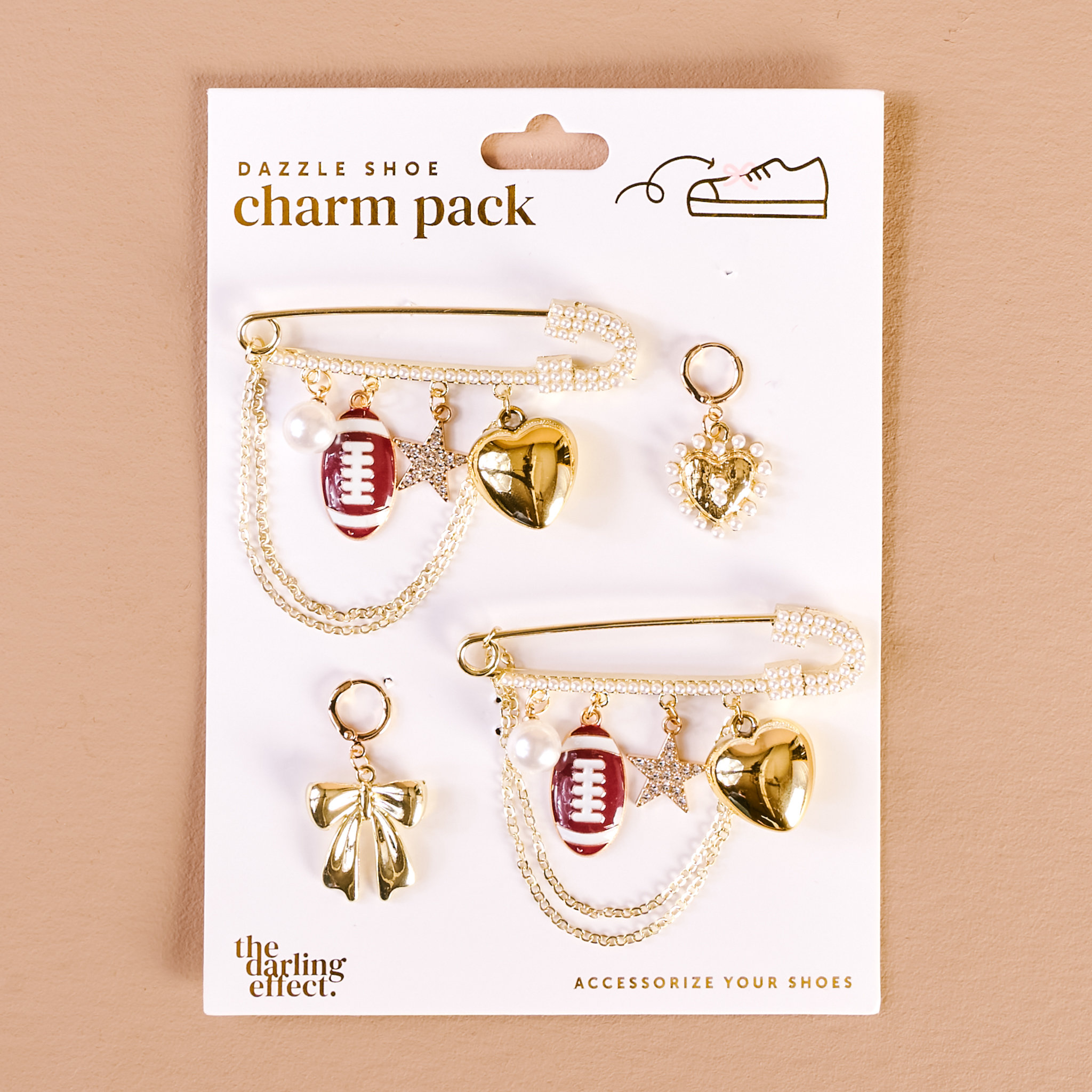 Picture of Dazzle Shoe Charm Pack-Tailgate Time
