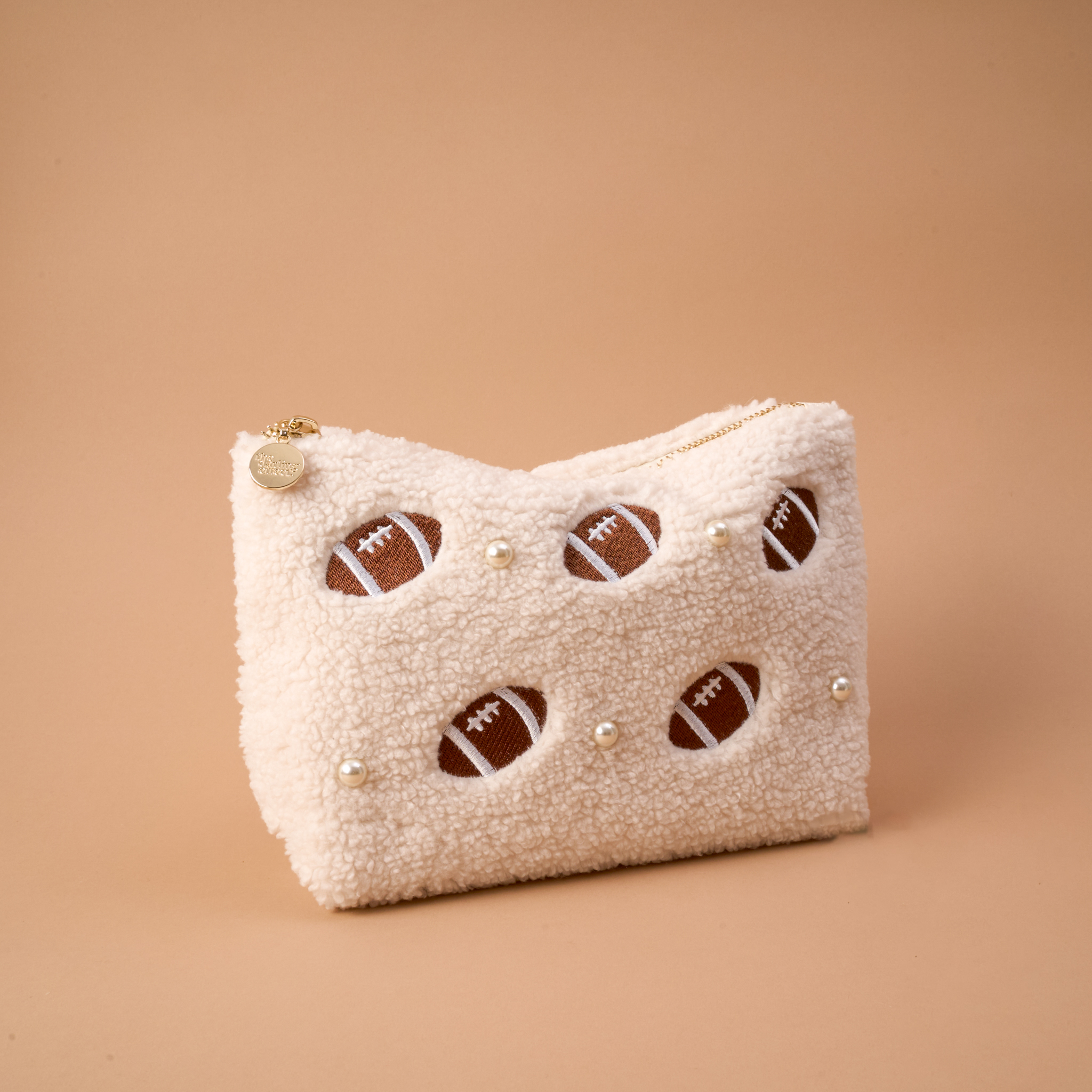 Picture of Teddy Pouch-Football & Pearls