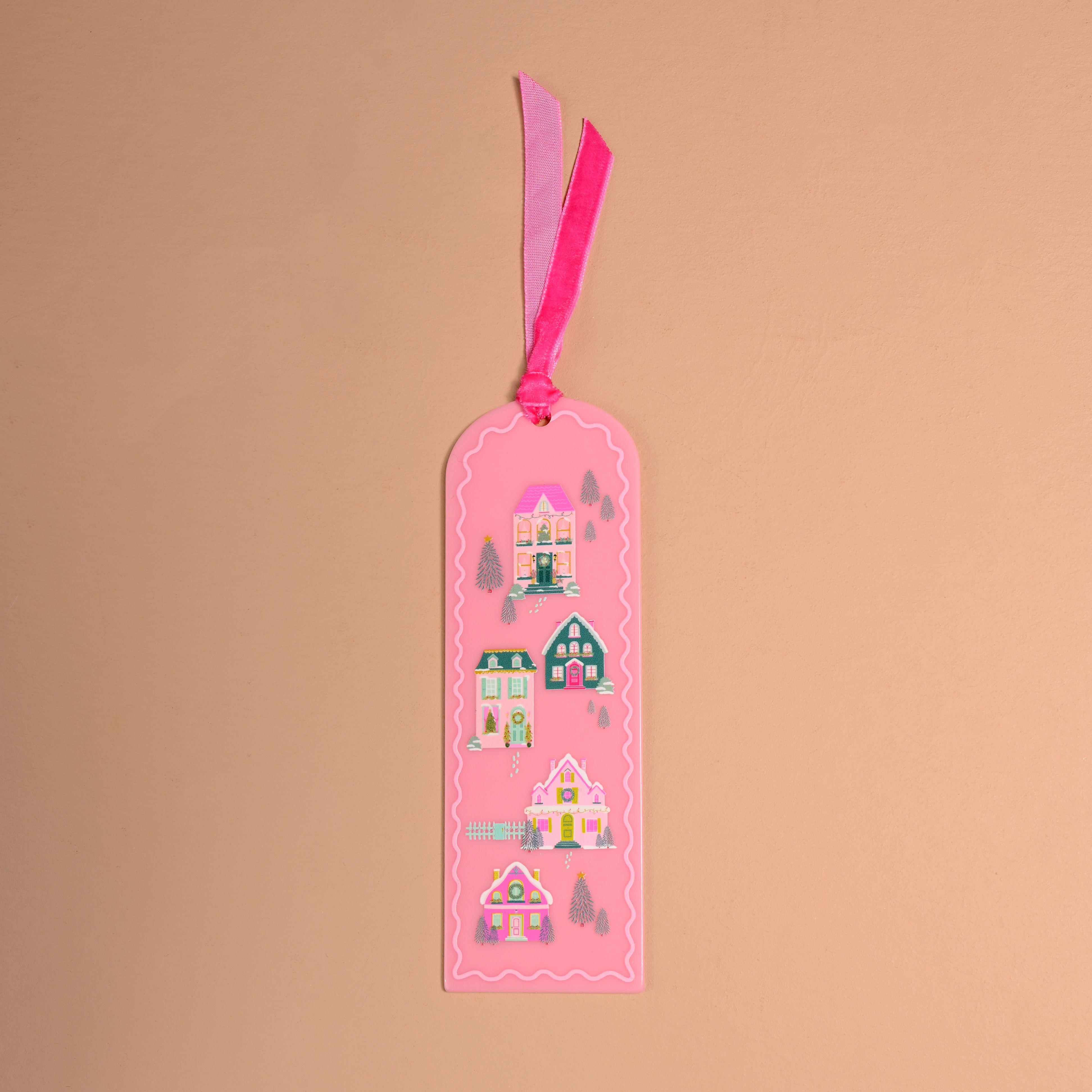 Picture of Acrylic Bookmark-Pink Pine Village