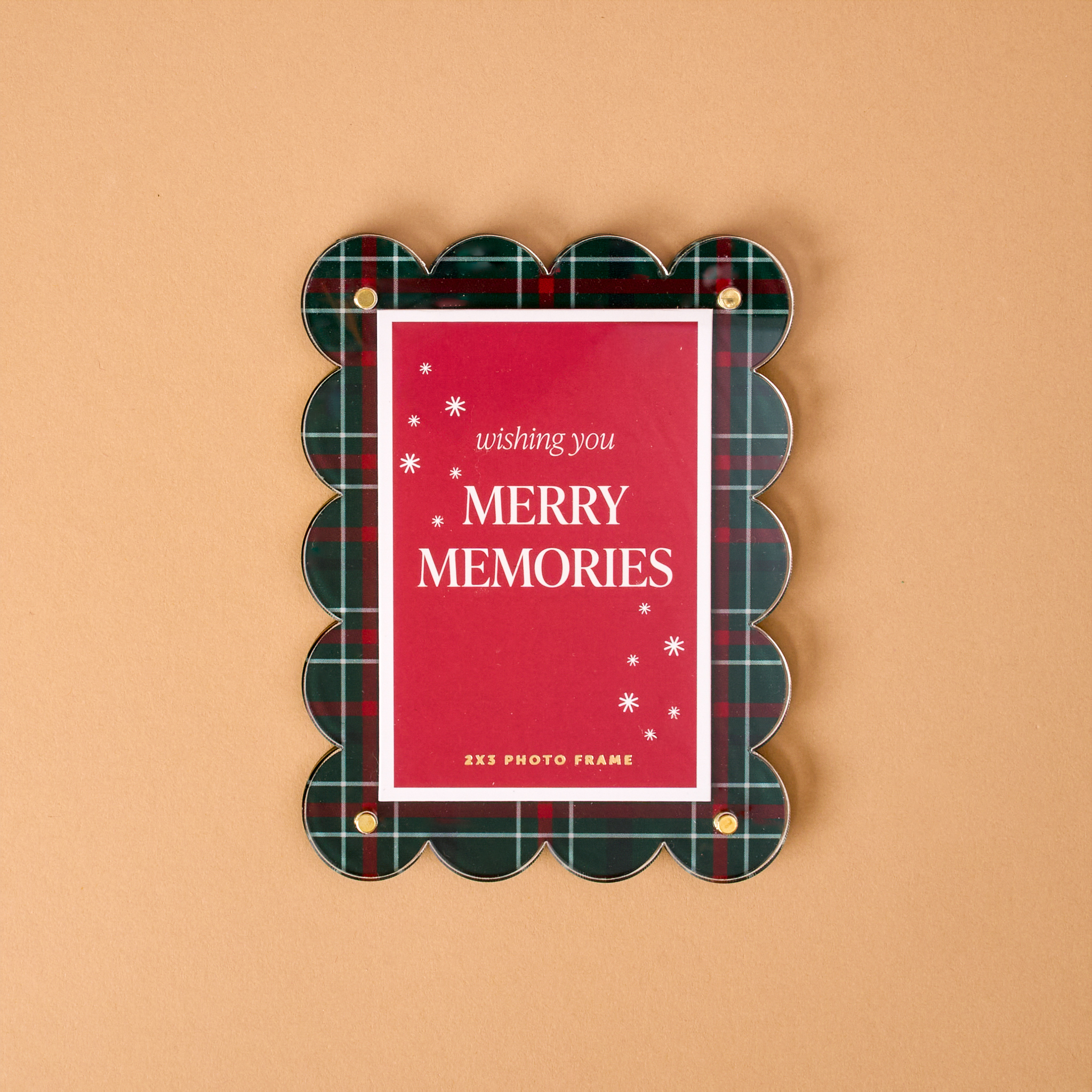 Picture of Mini Acrylic Picture Frame-Evergreen Plaid