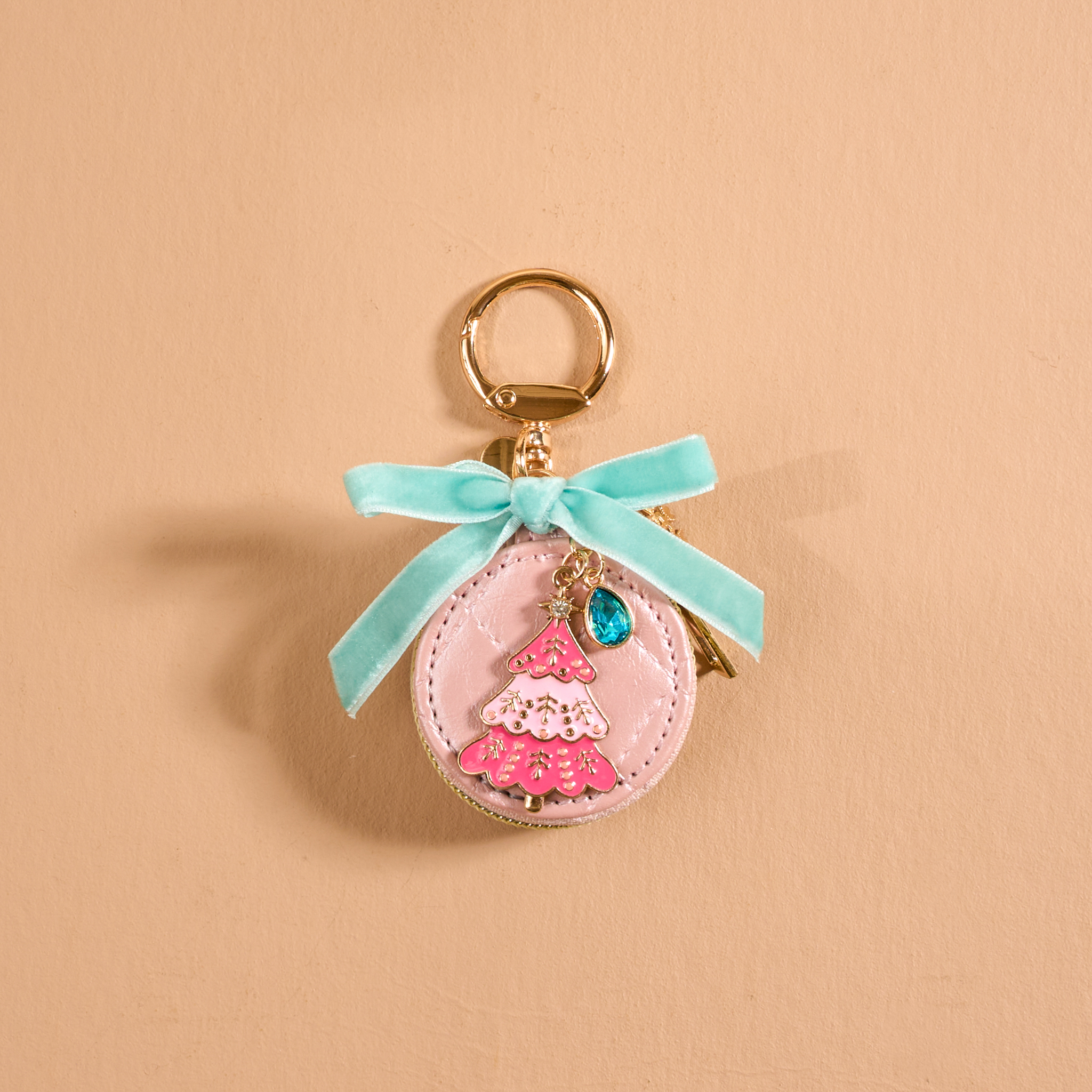 Picture of Travel Jewelry Case Bag Charm-Frosted Pink