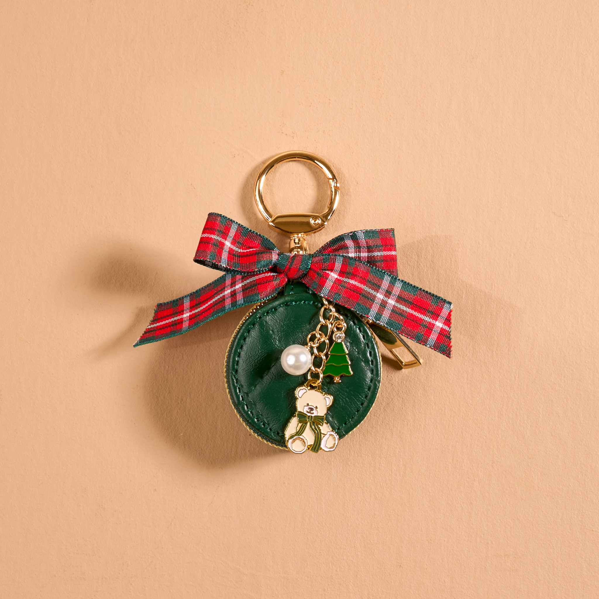 Picture of Travel Jewelry Case Bag Charm-Pine & Plaid