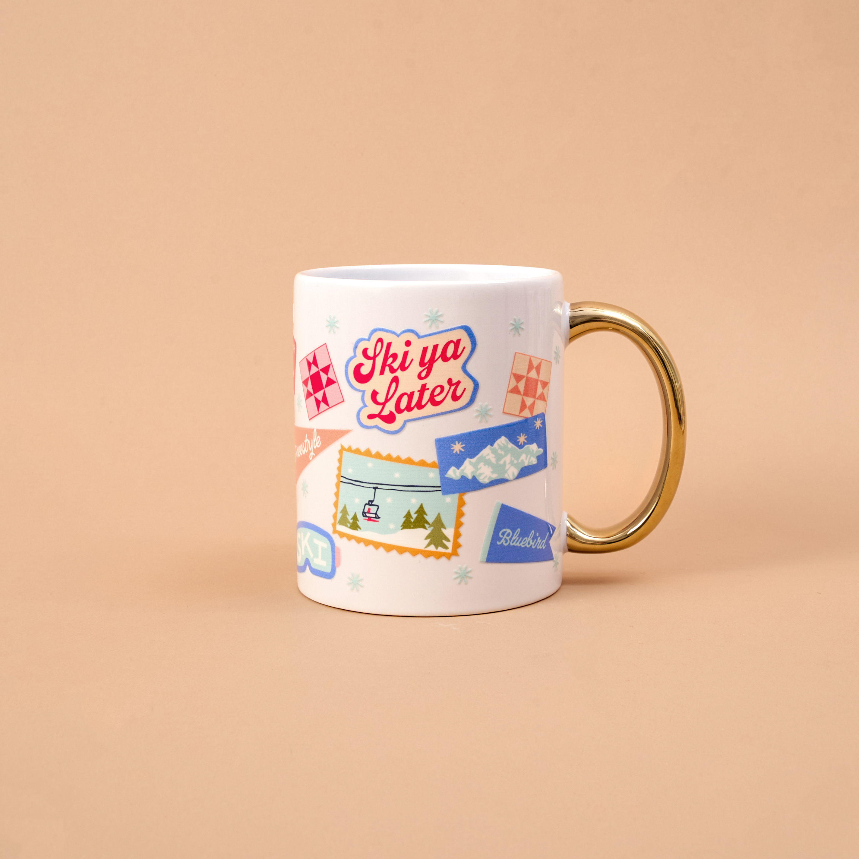 Picture of Cozy Cute Ceramic Mug-Ski Ya Later