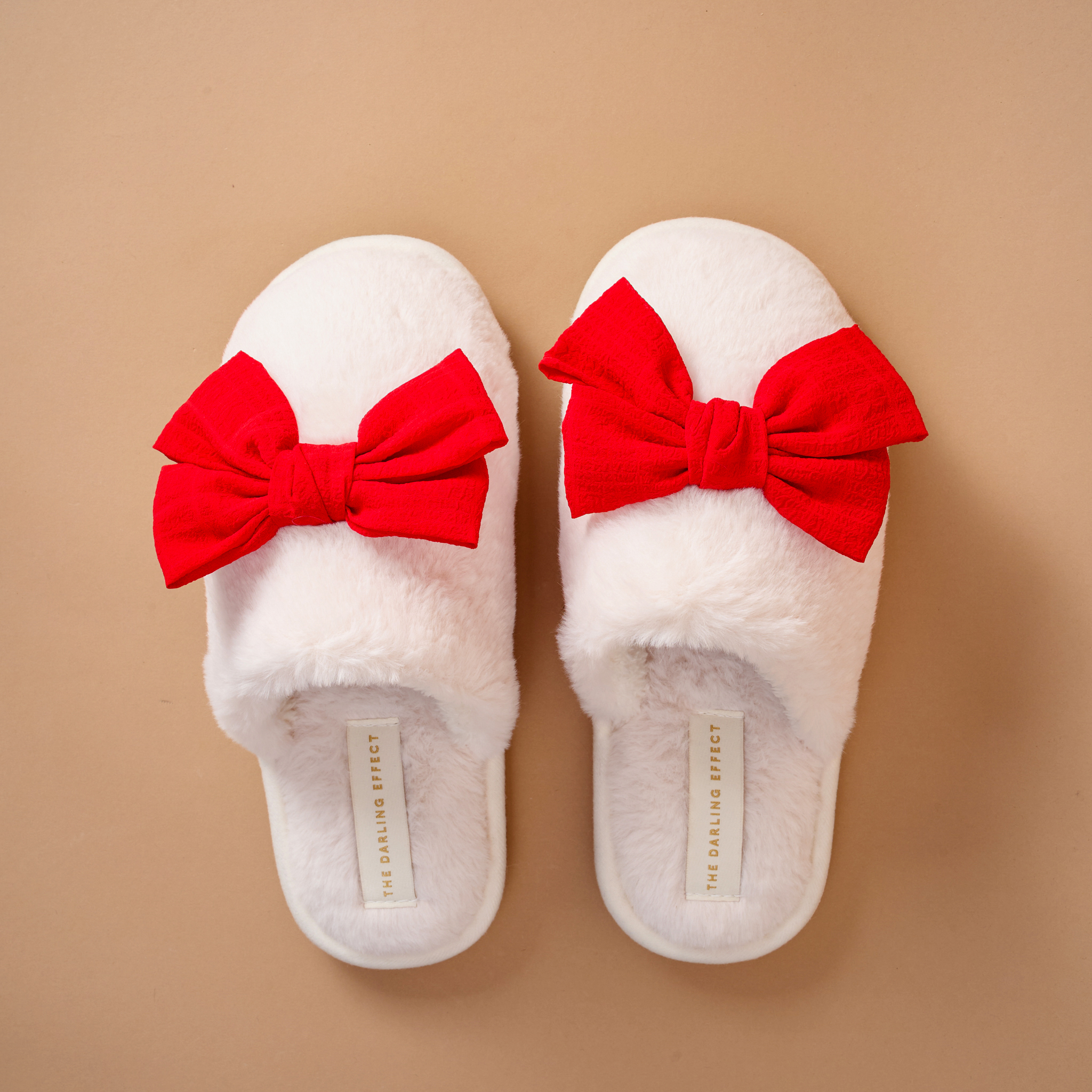 Picture of On Cloud Nine Slippers-Betty Bow Red S/M