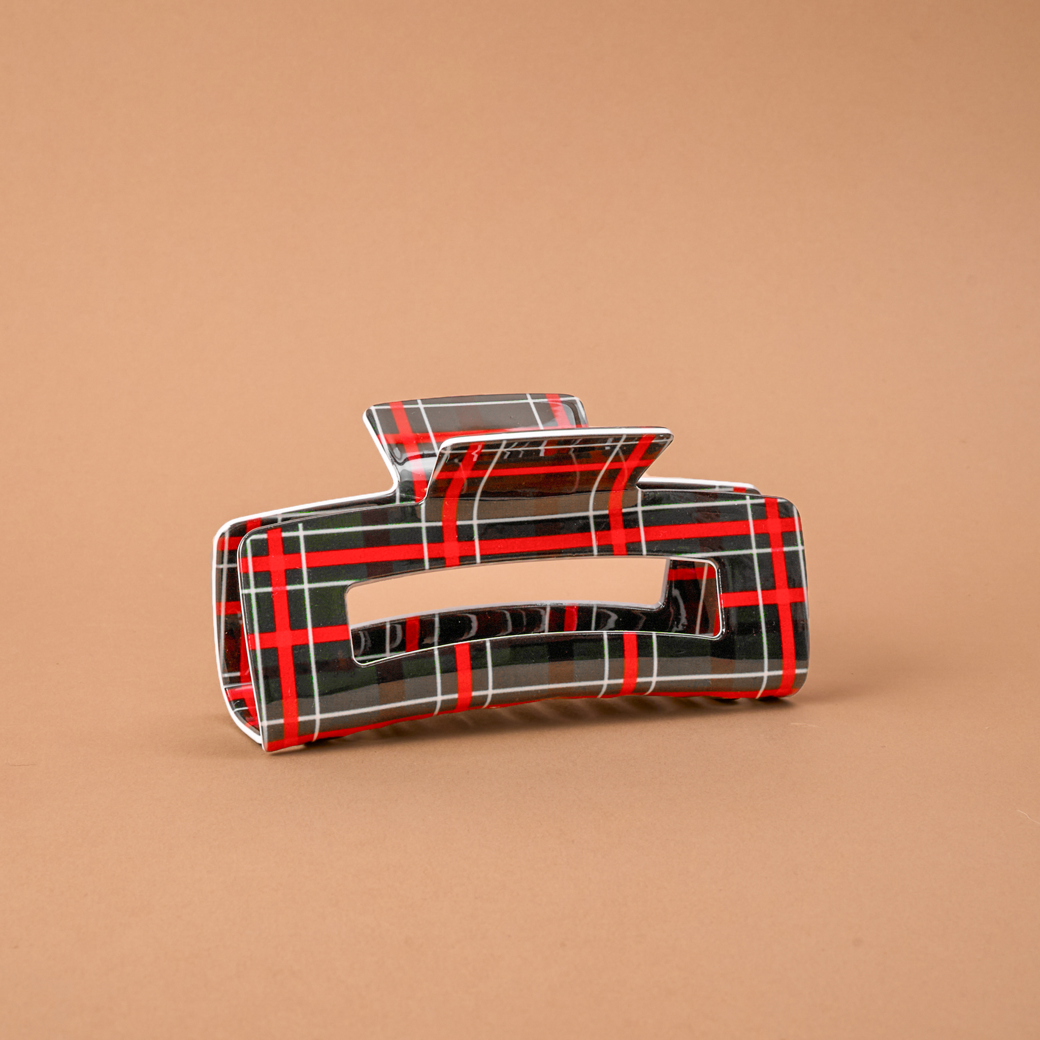 Picture of Claw Clip-Evergreen Plaid