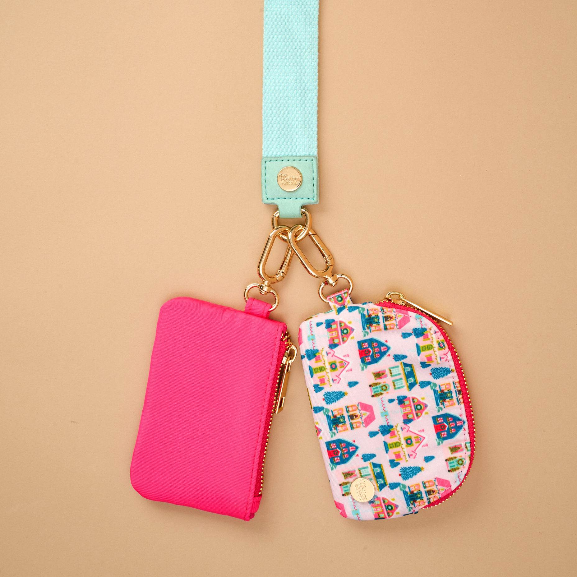 Picture of Dynamic Duo Pouch Wristlet-Sugarplum Lane