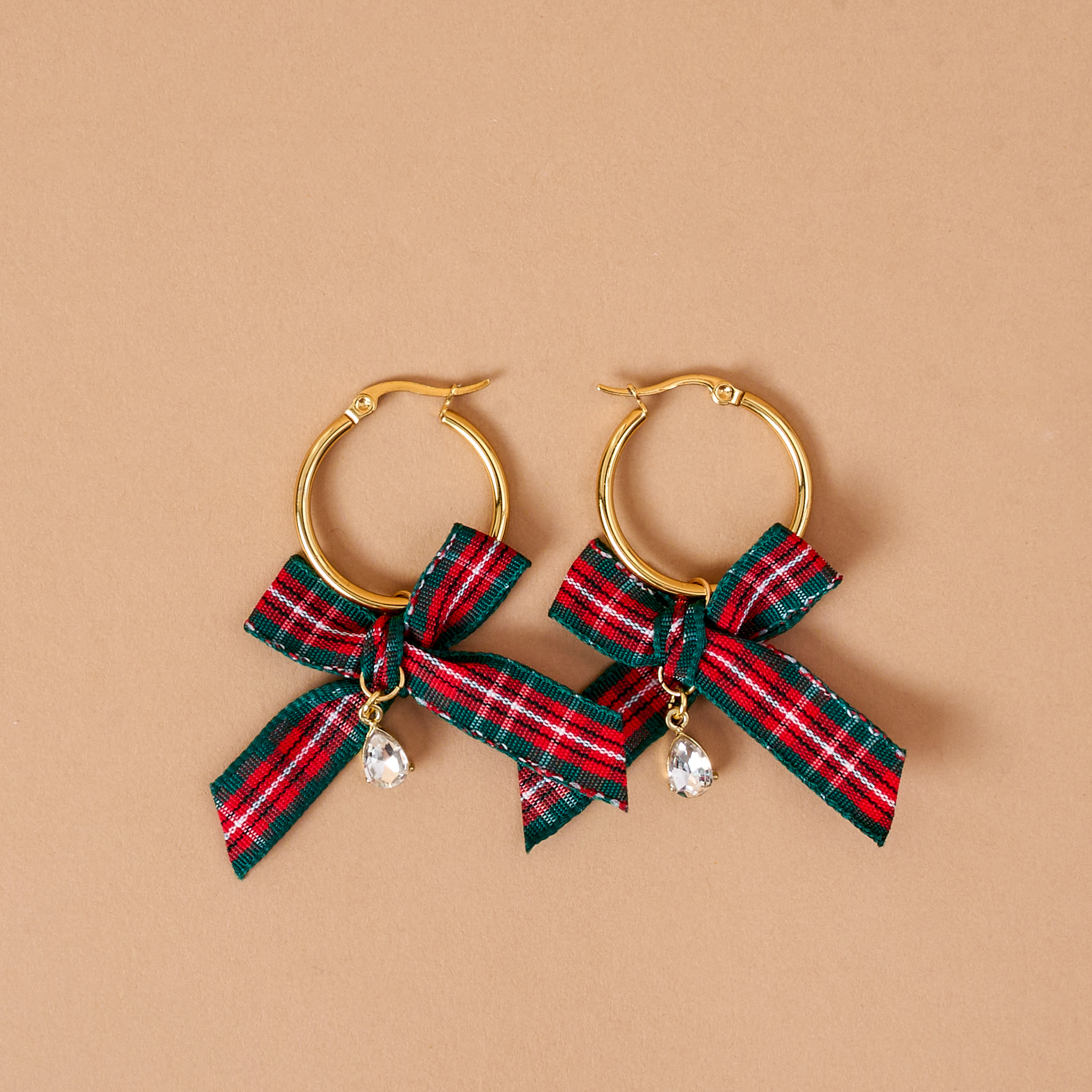 Picture of Signature Hoop Earrings-Dressed in Plaid