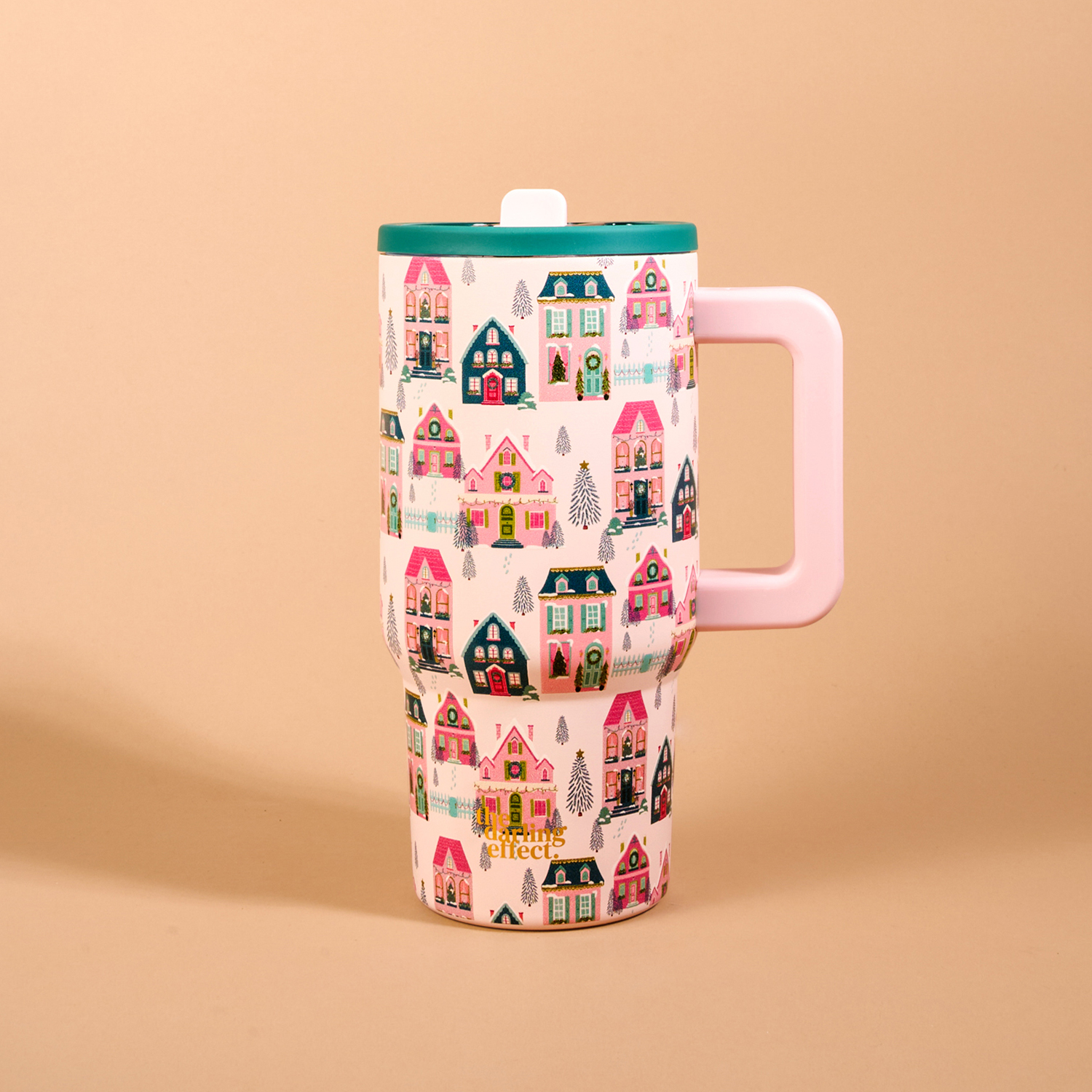 Picture of 20 oz Lifestyle Flip Straw Tumbler-Sugarplum Lane