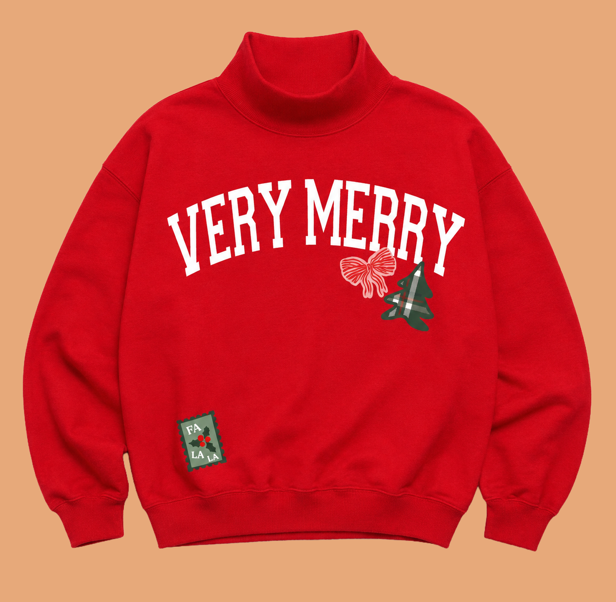 Picture of Mockneck Sweatshirt-XL-Vintage Very Merry