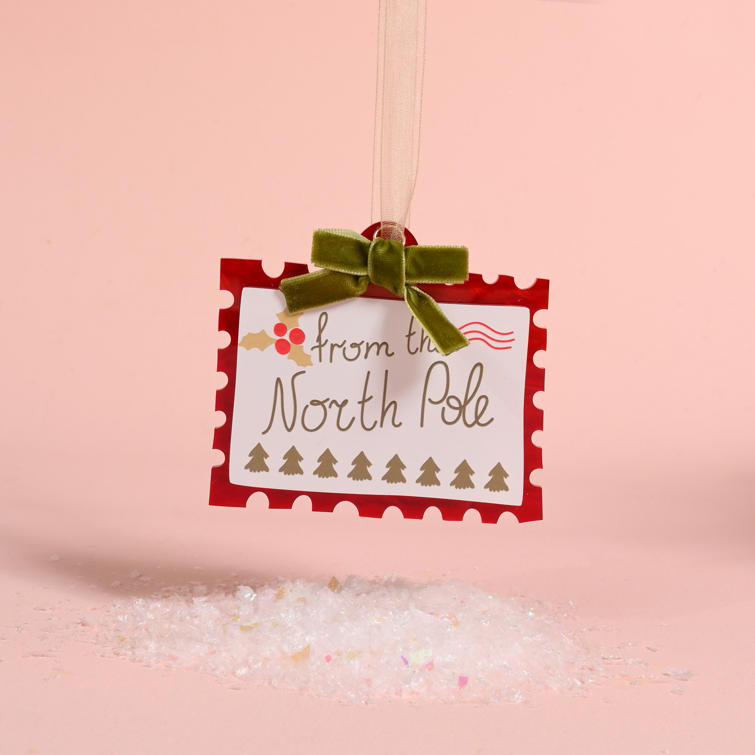 Picture of Acrylic Ornament-North Pole Stamp