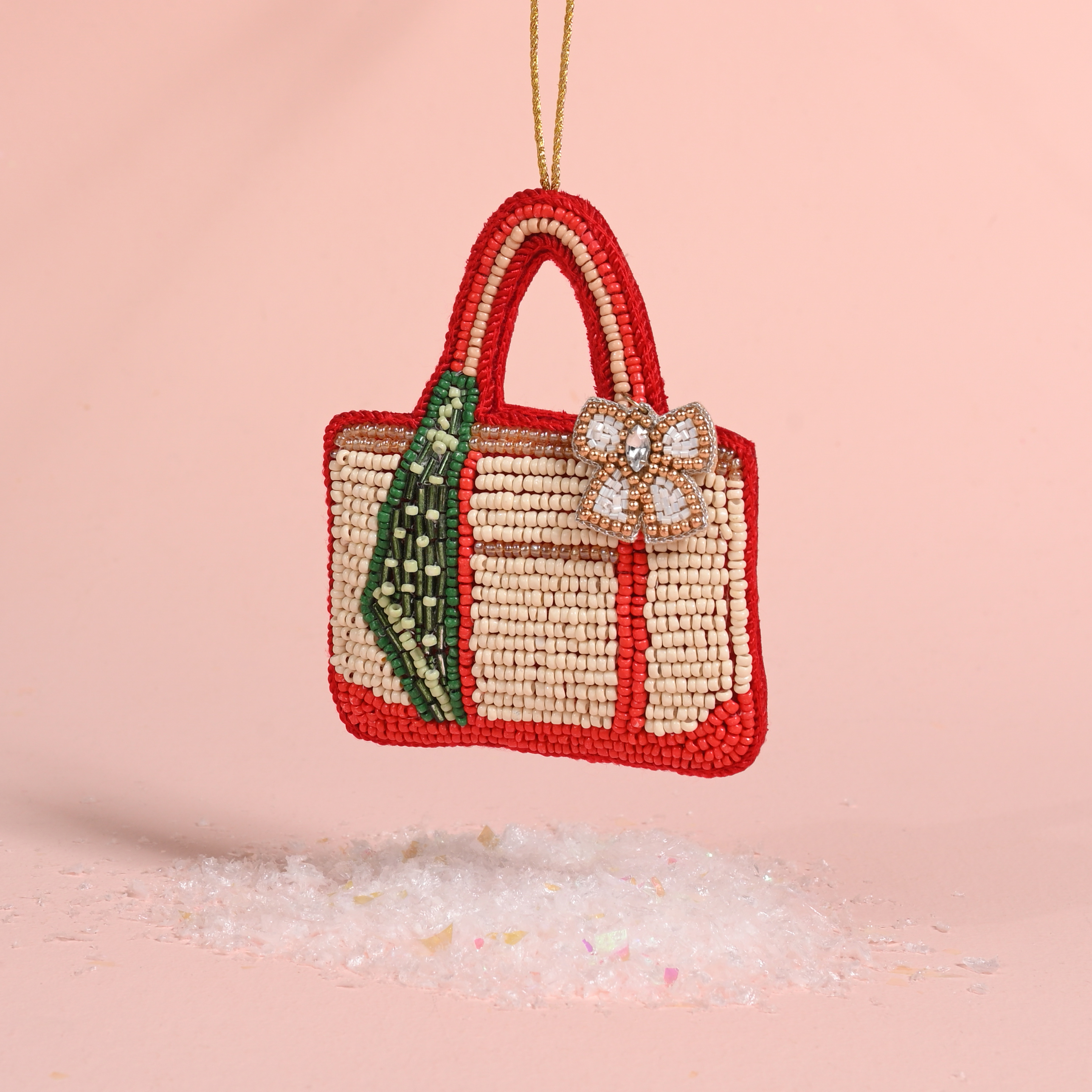 Picture of Handcrafted Beaded Ornament-Tote of the Year
