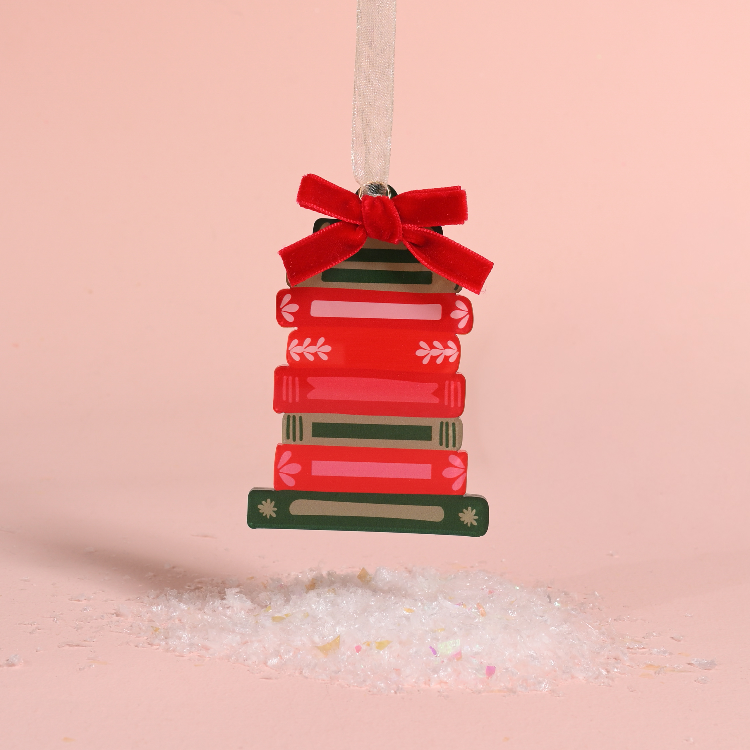 Picture of Acrylic Ornament-Bookstack