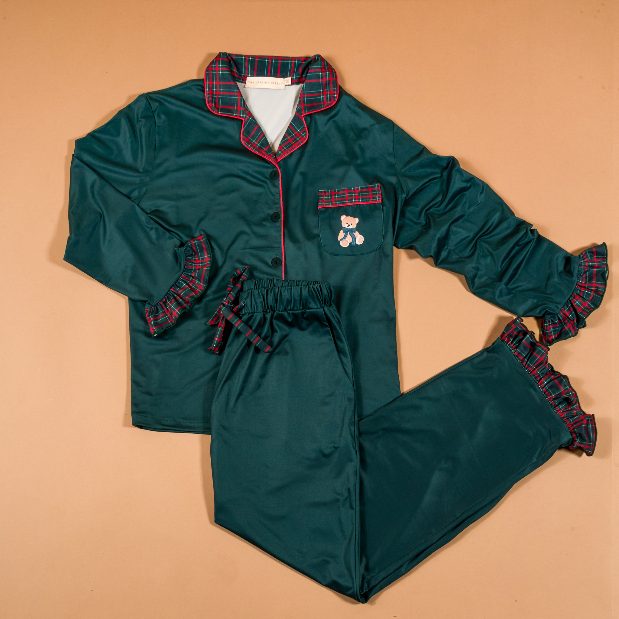 Picture of Sweet Dreams Pajama Pants Set-XL-Evergreen Plaid