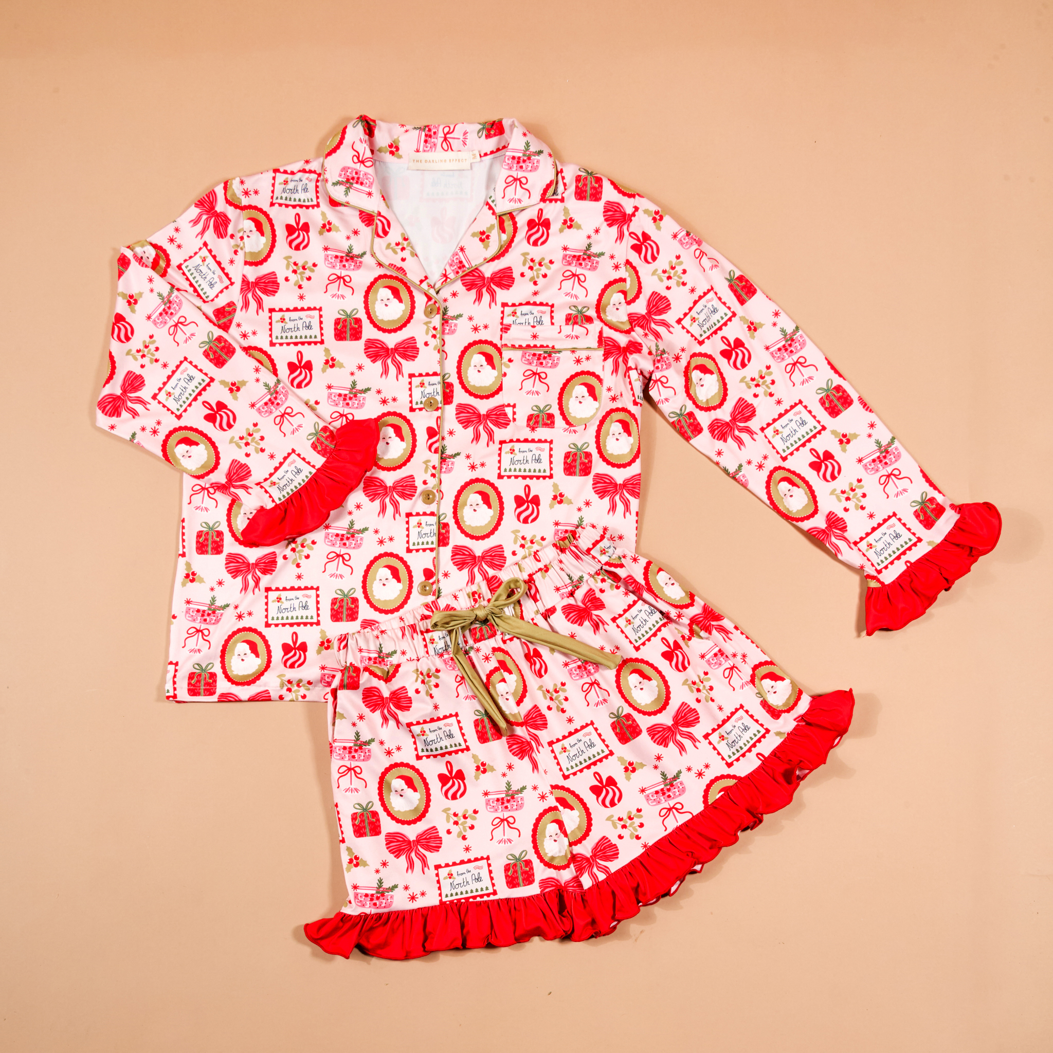 Picture of Sweet Dreams Pajama Shorts Set-S-Mistletoe Magic