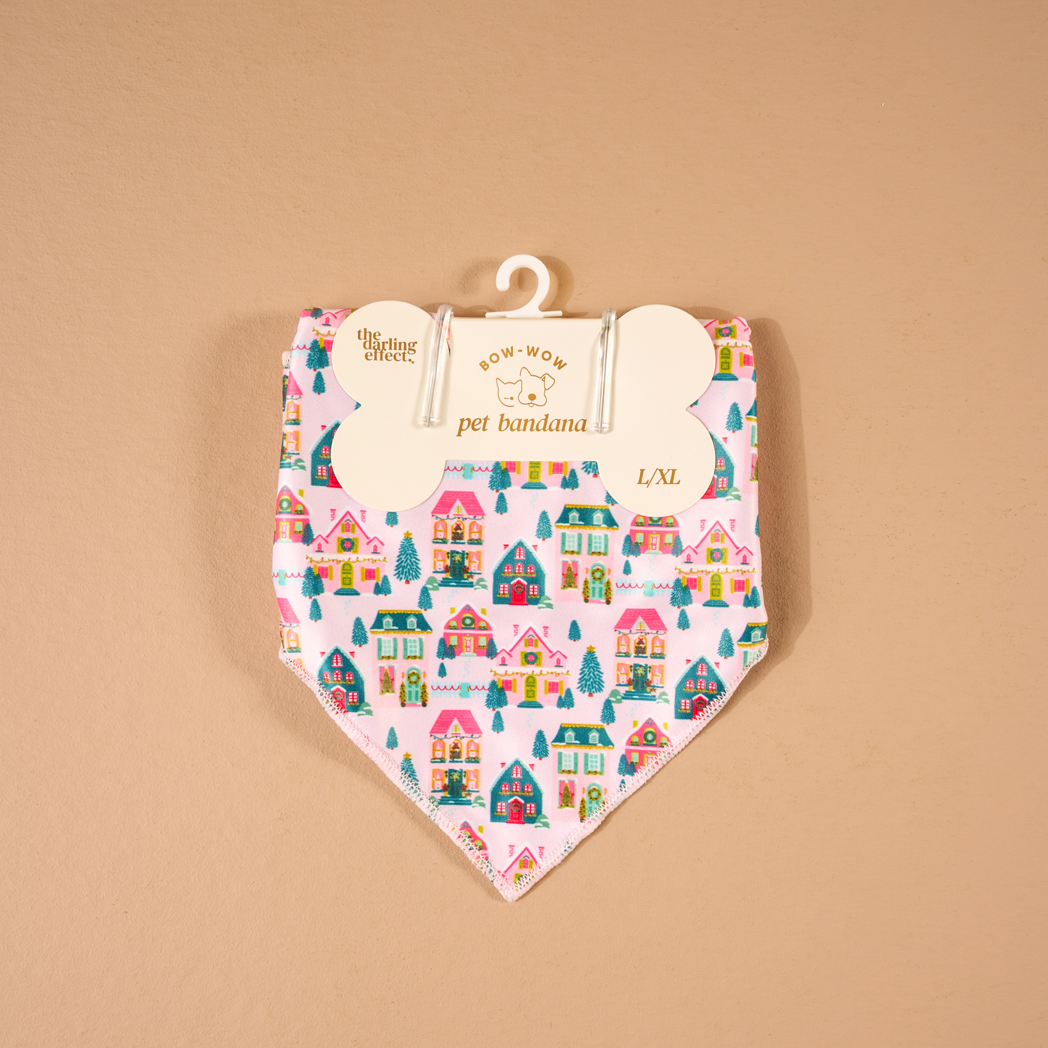 Picture of Bow-Wow Pet Bandana-L/XL-Sugarplum Lane