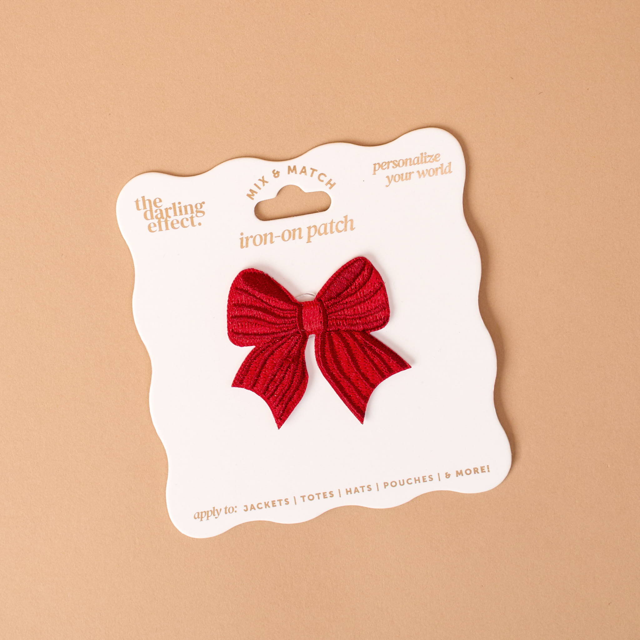 Picture of Mix & Match Iron-On Patch-Red Bow