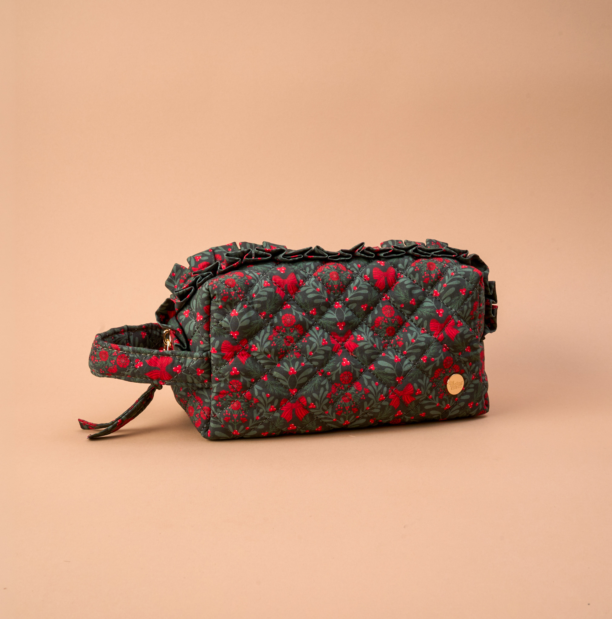 Picture of Essentials Quilted Cosmetic Pouch-A Merry Moment