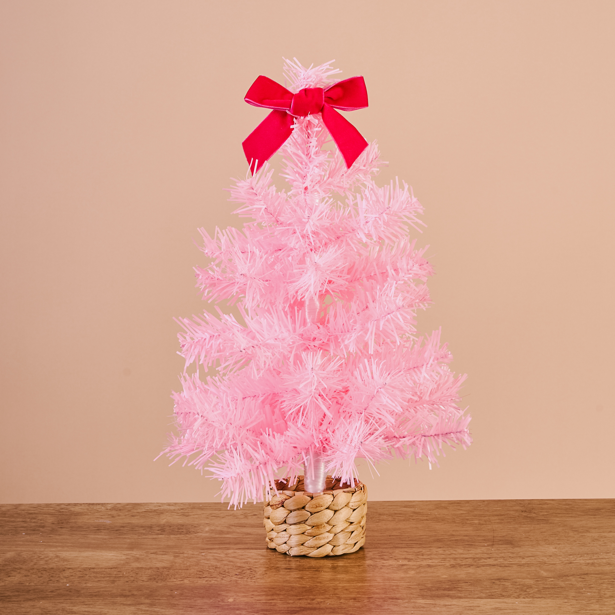 Picture of Mini Artificial Christmas Tree-Pink