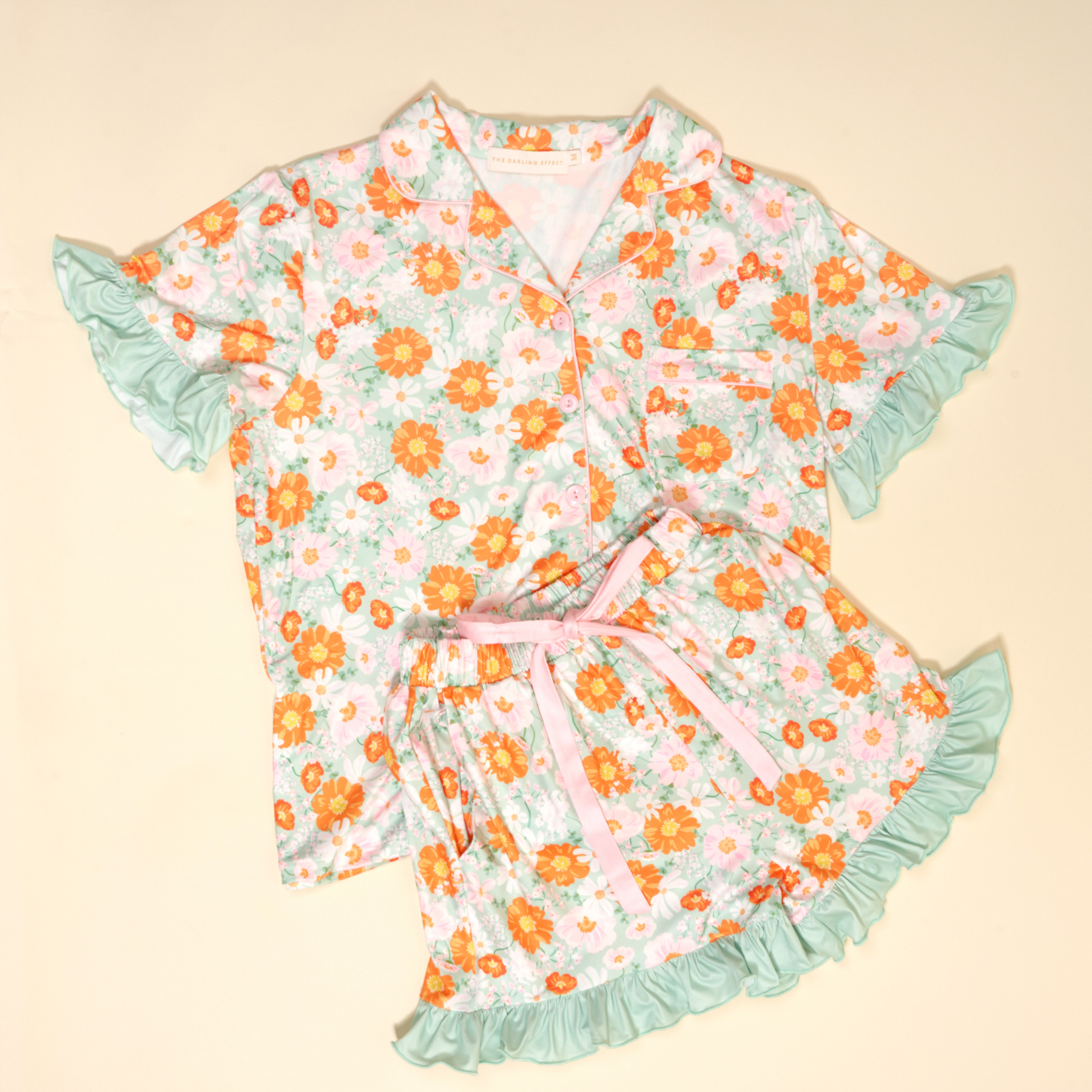 Picture of Slumber Party Pajama Shorts Set-L-Bouquet Beauty S