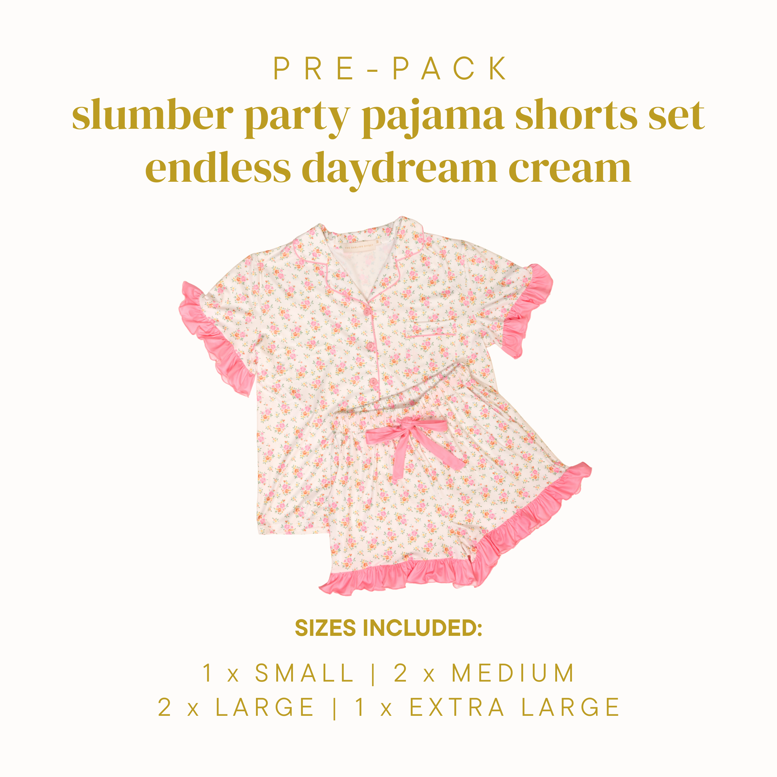 Picture of Slumber Party Pajama Shorts Set Pre-Pack-Endless D