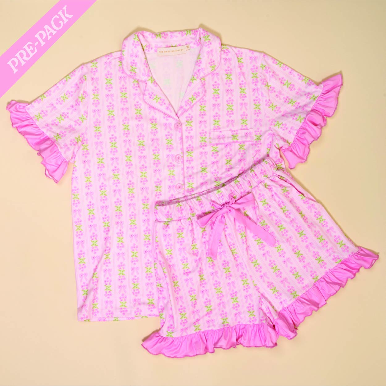 Picture of Slumber Party Pajama Shorts Set Pre-Pack-Oh So Fan