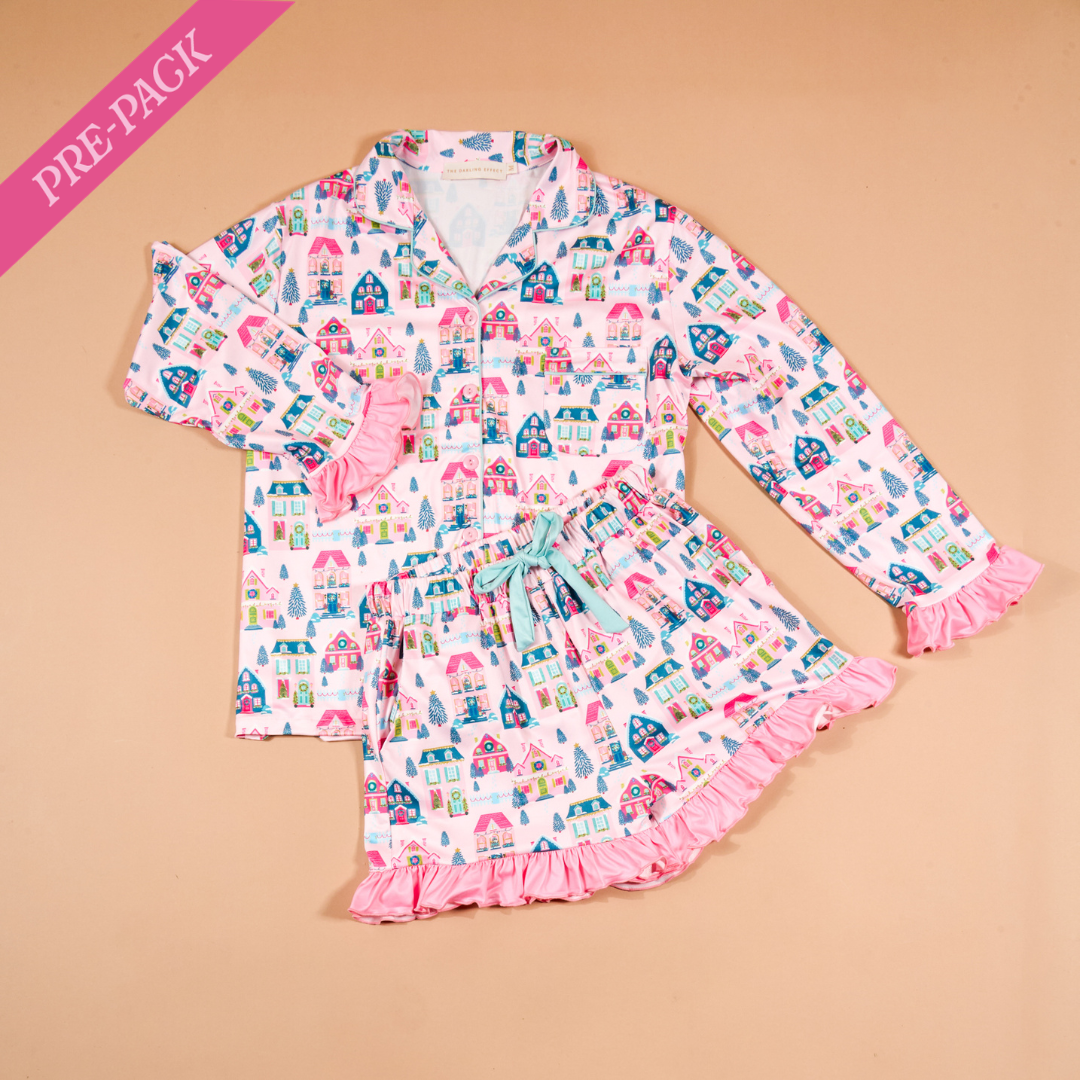 Picture of Sweet Dreams Pajama Shorts Set Pre-Pack-Sugarplum 