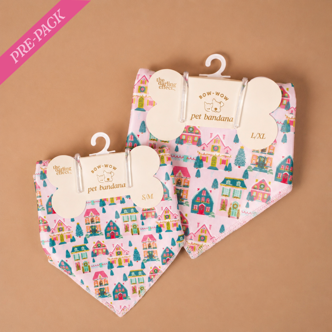 Picture of Bow-Wow Pet Bandana Pre-Pack-Sugarplum Lane