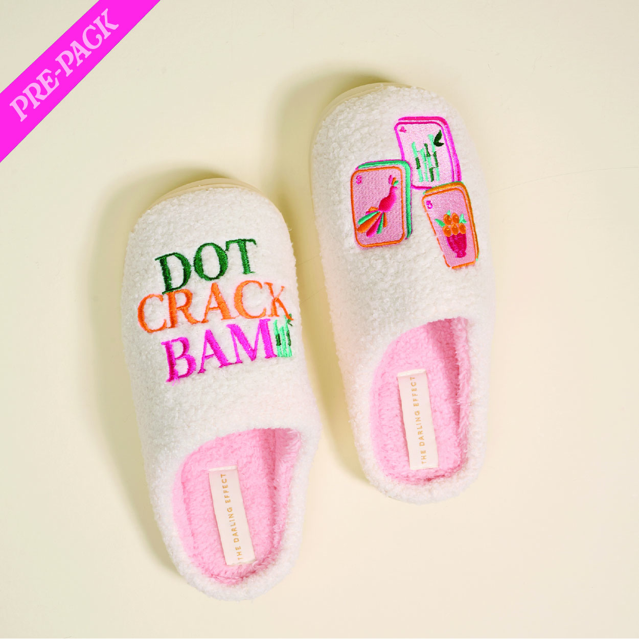 Picture of Fuzzy Slippers Pre-Pack-Dot Crack Bam