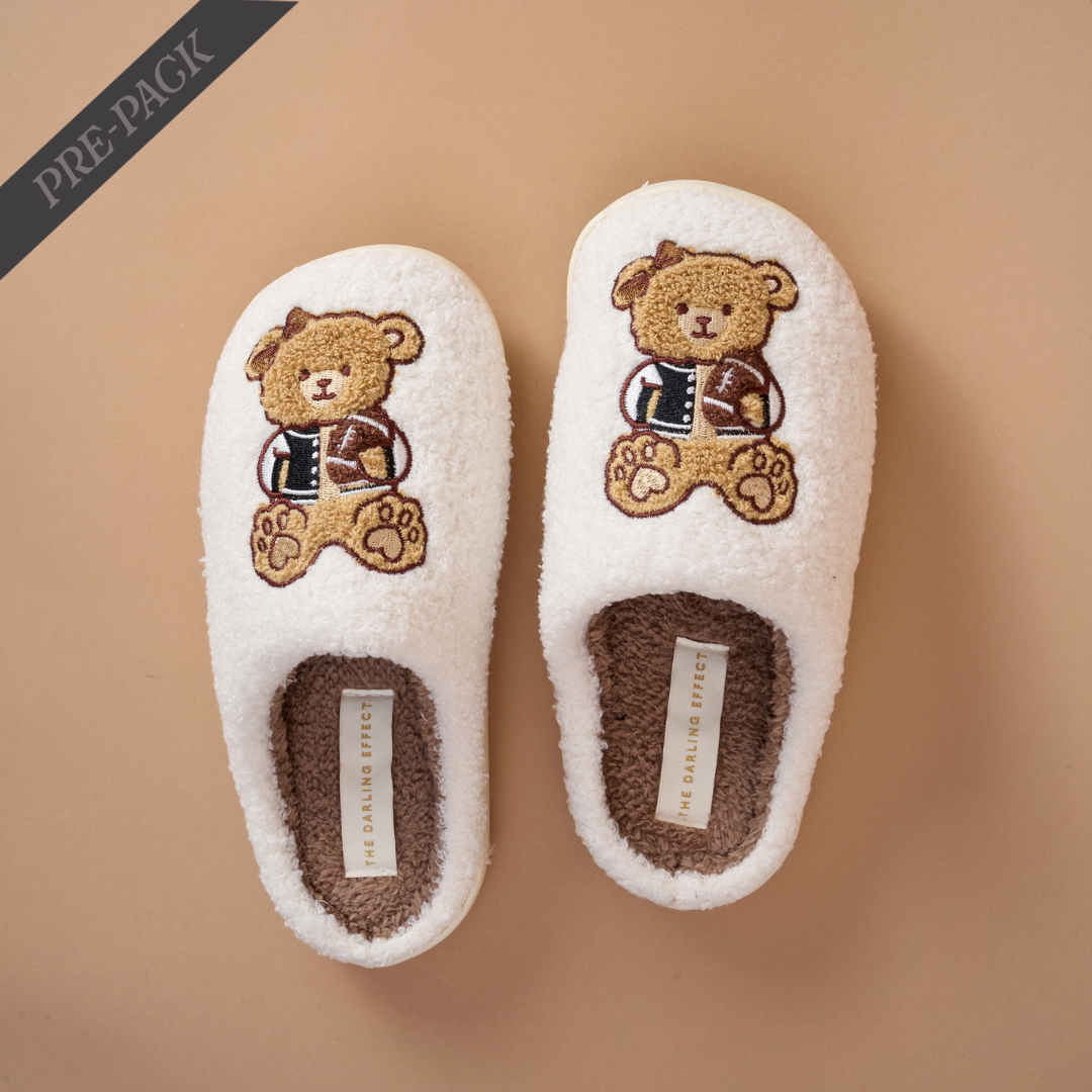 Picture of Fuzzy Slippers Pre-Pack-Touchdown Teddy