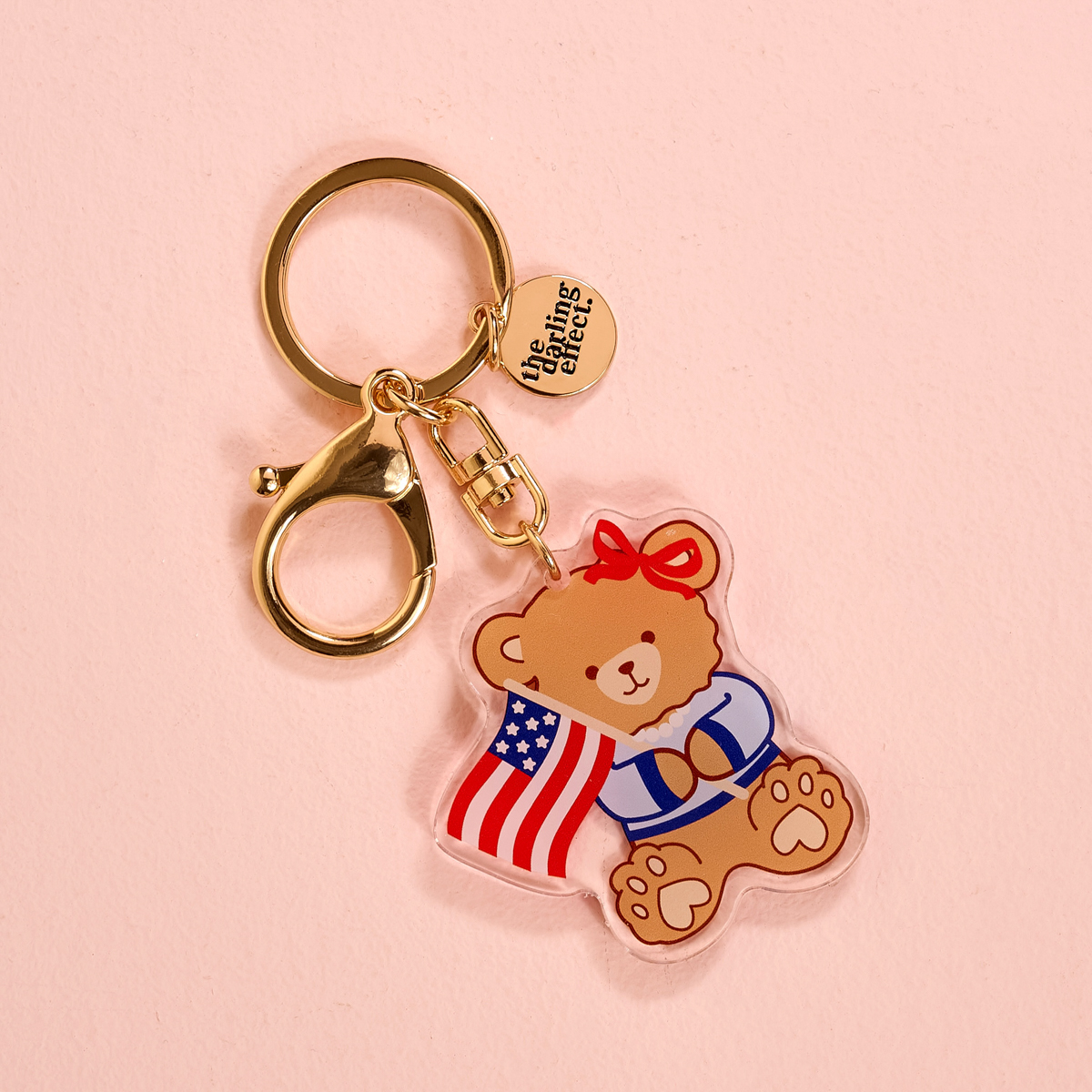 Picture of Acrylic Keychain-Star Spangled Bear