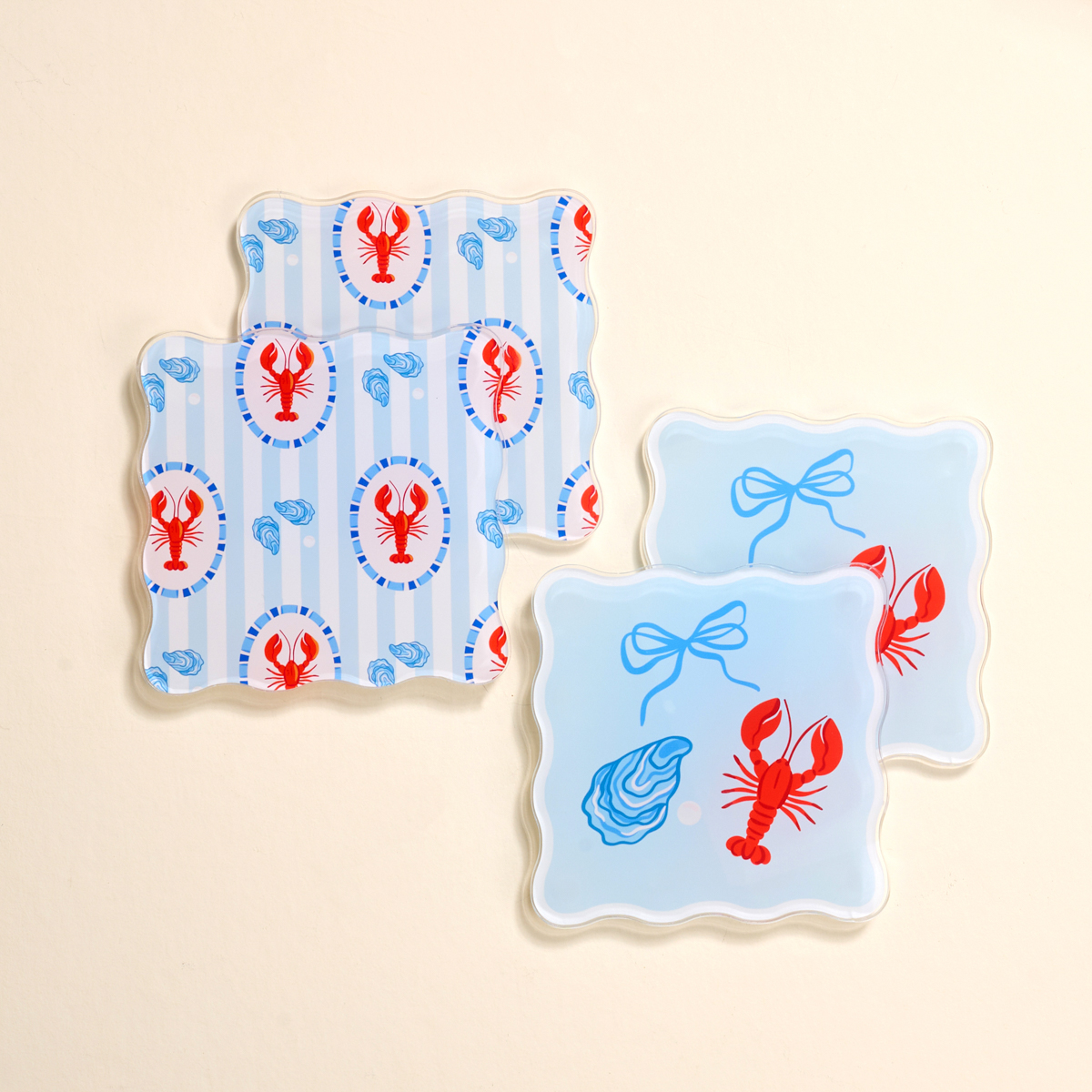 Picture of Table Talk Acrylic Coaster Set-Harbor House