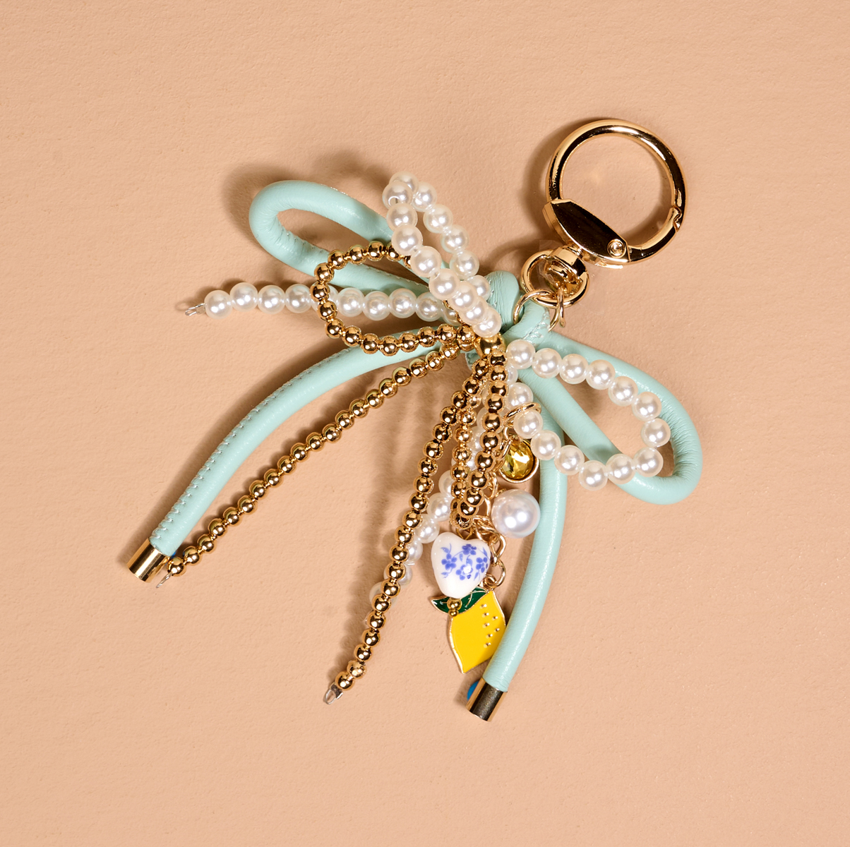 Picture of Layered Bows Bag Charm-Limoncello Love