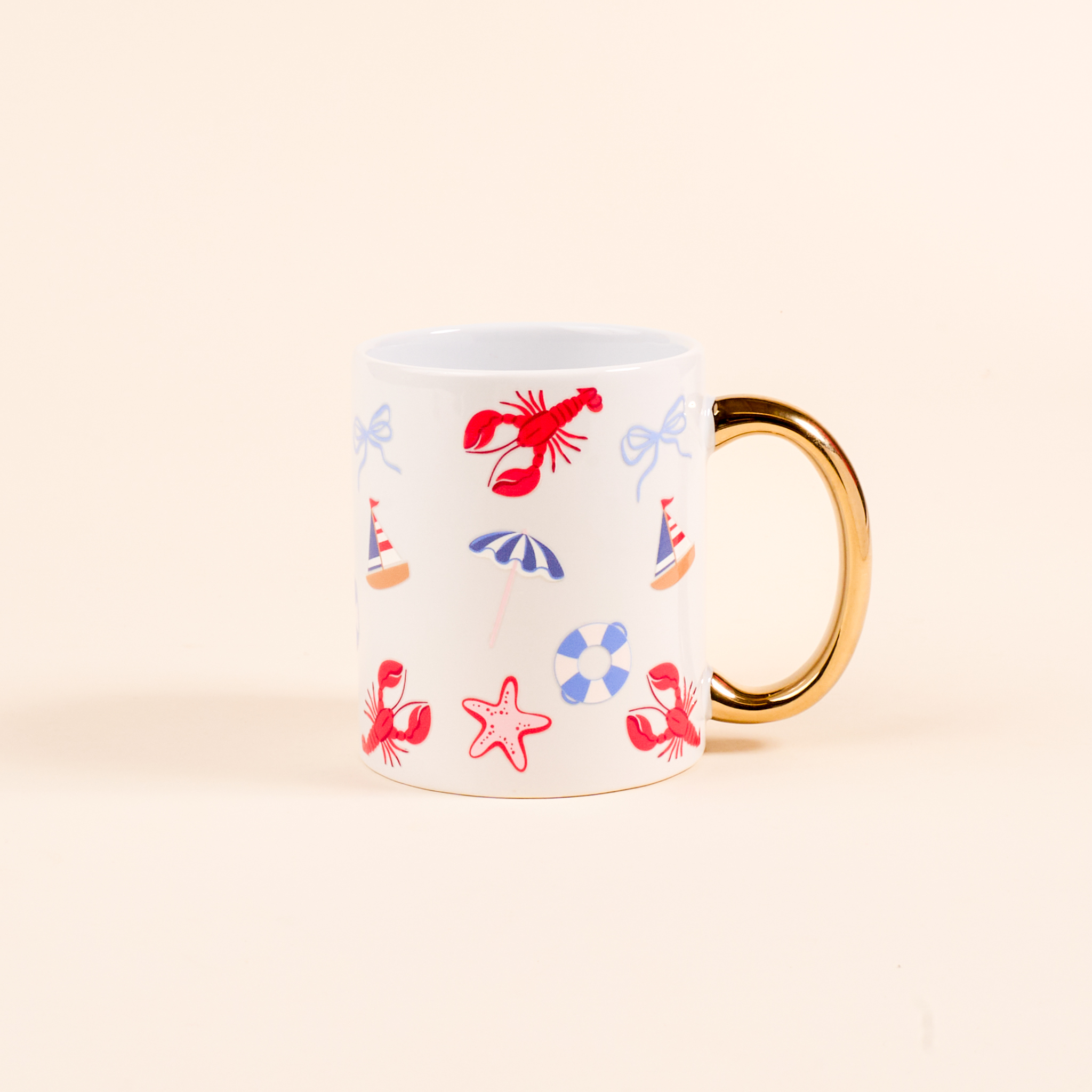 Picture of 11 oz Cozy Cute Ceramic Mug-Seaside Haven