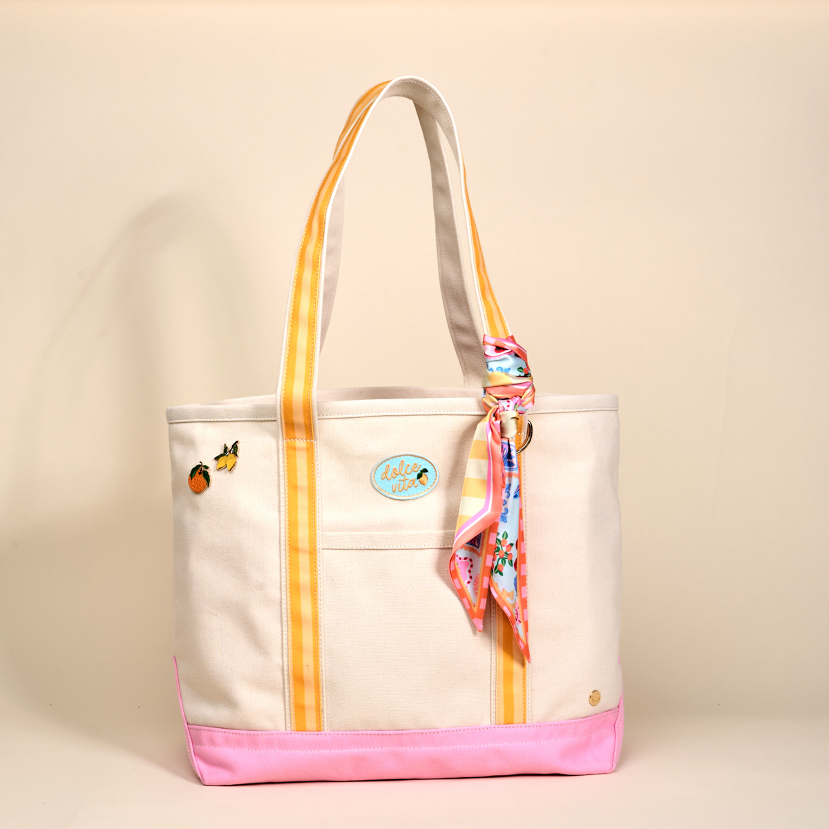 Picture of The Darling Canvas Tote Bag-Ciao Bella