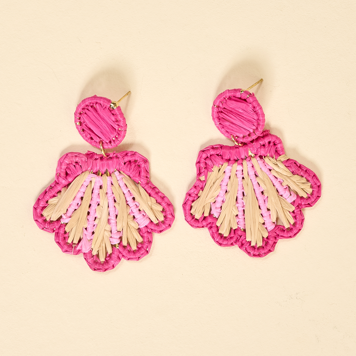 Picture of Cabana Breeze Earrings-Hot Pink