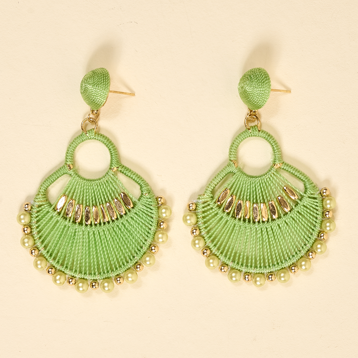 Picture of Paloma Drop Earrings-Green