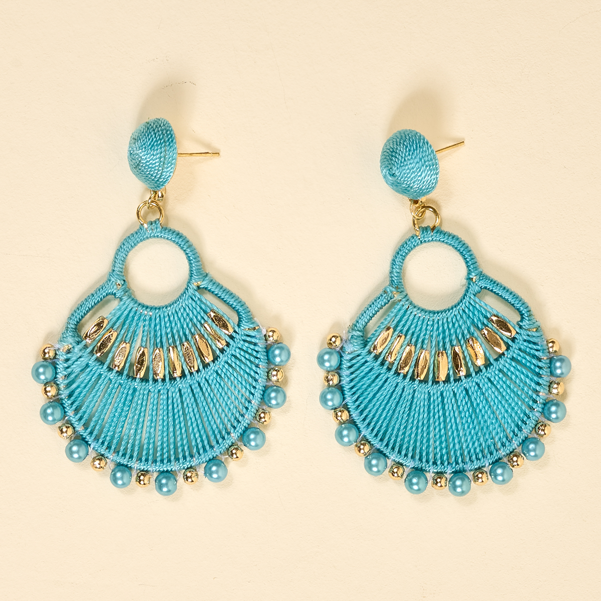 Picture of Paloma Drop Earrings-Teal