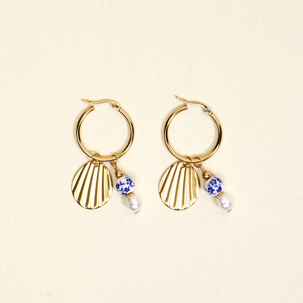 Picture of Signature Hoop Earrings-Shell Belle