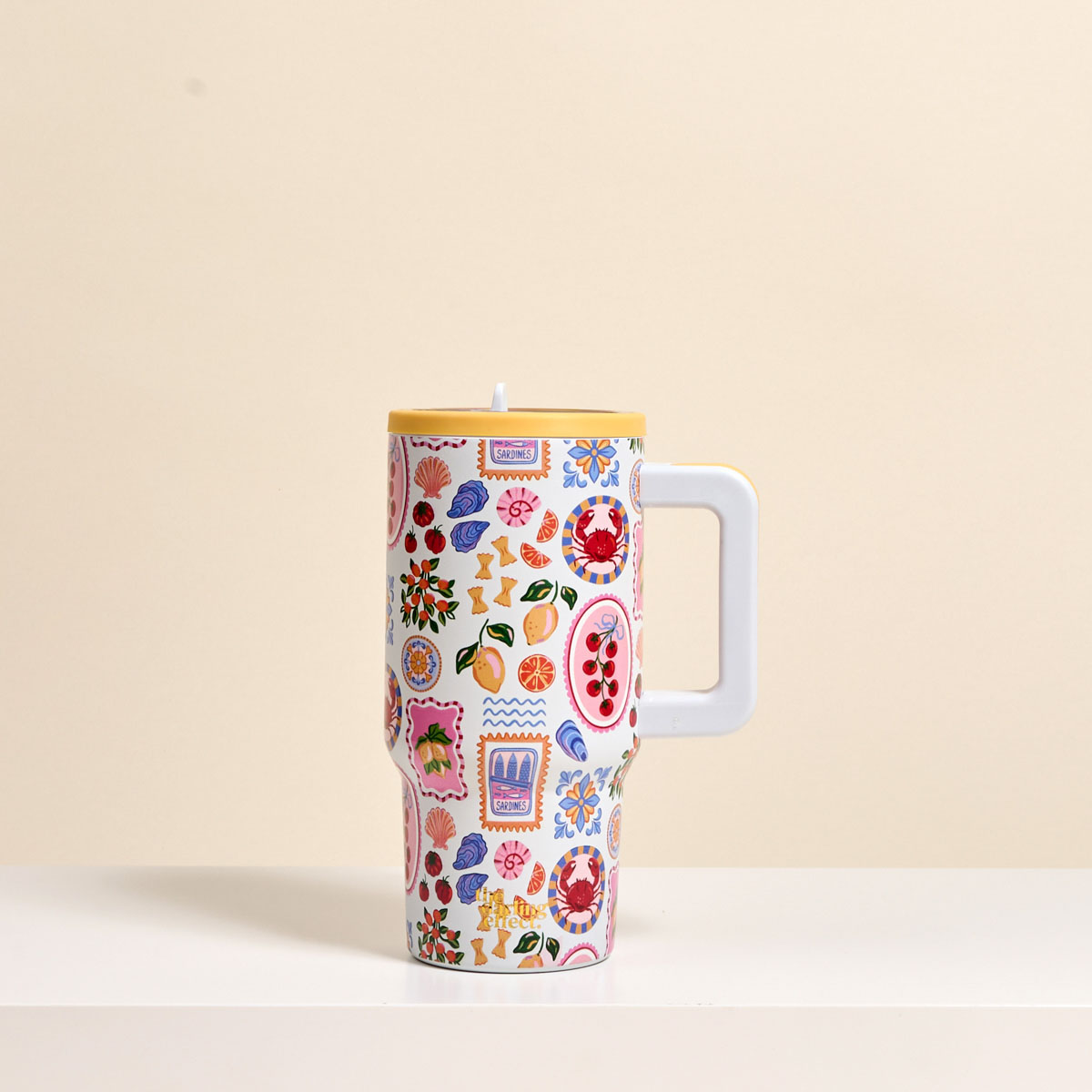 Picture of 20 oz Lifestyle Flip Straw Tumbler-Ciao Bella