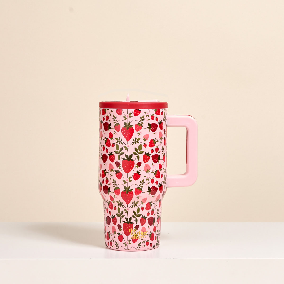 Picture of 20 oz Lifestyle Flip Straw Tumbler-Strawberry Fiel