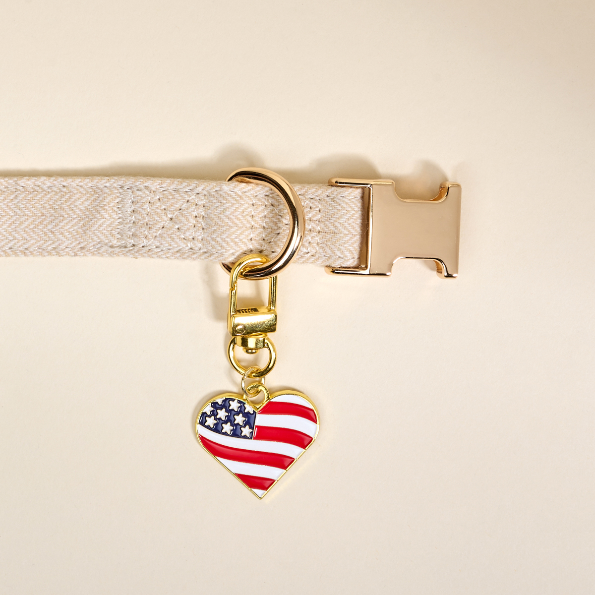 Picture of Pawfect Collar Charm-Americana Heart