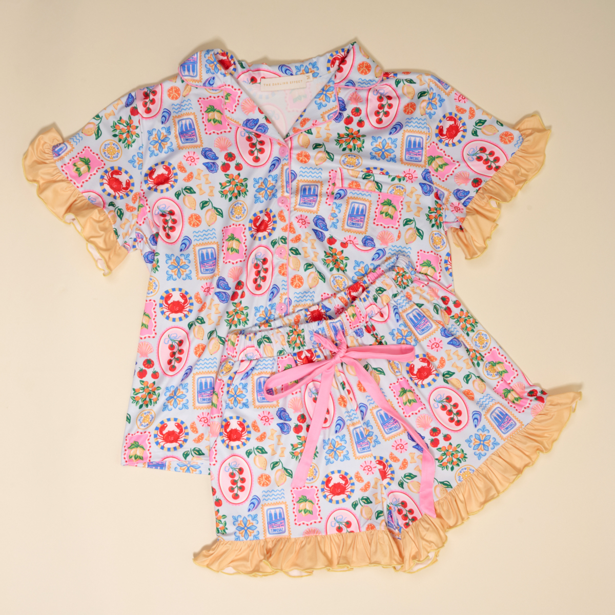 Picture of Slumber Party Pajama Shorts Set-XL-Ciao Bella